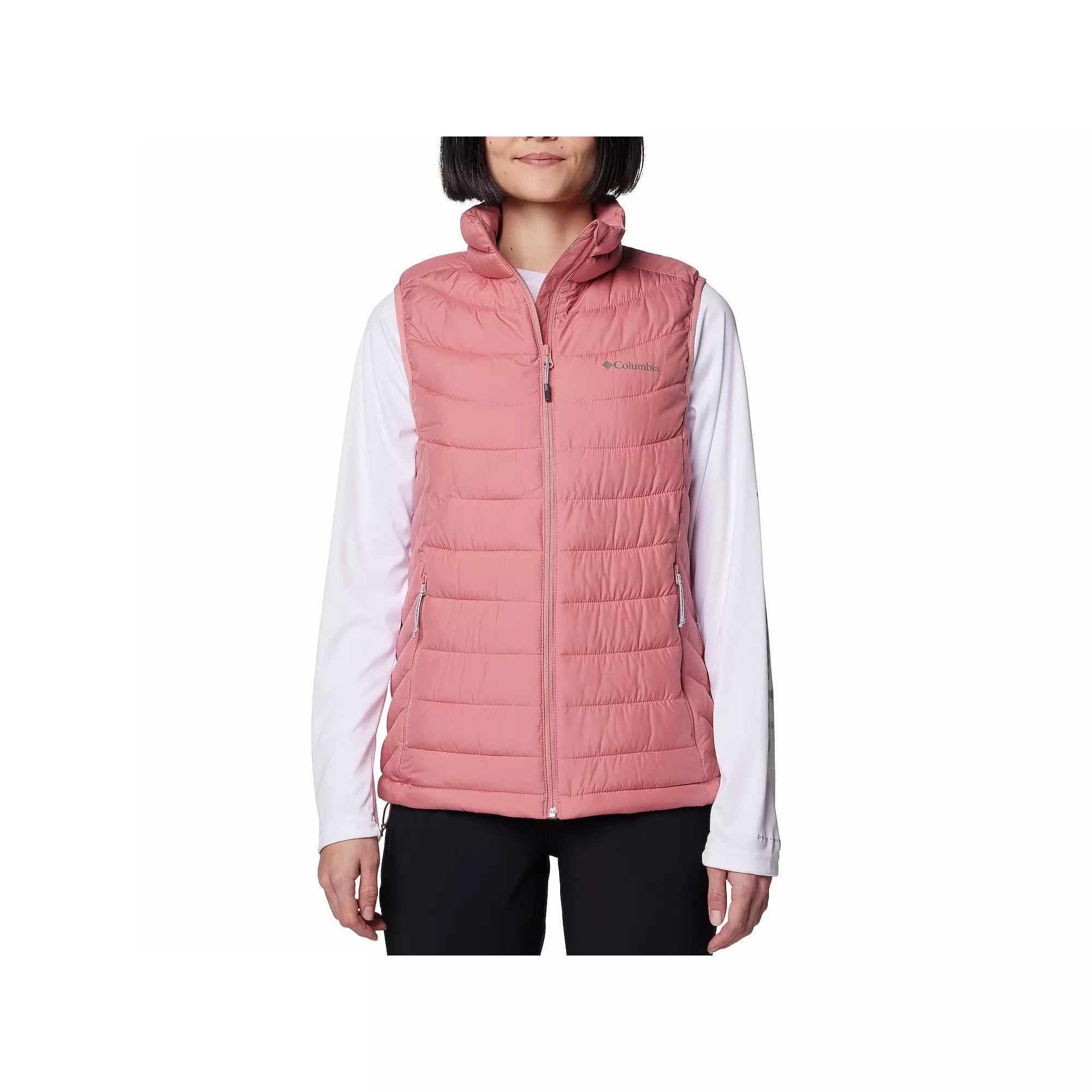 Womens Columbia Powder Lite II Vest Dark Grey Product Image