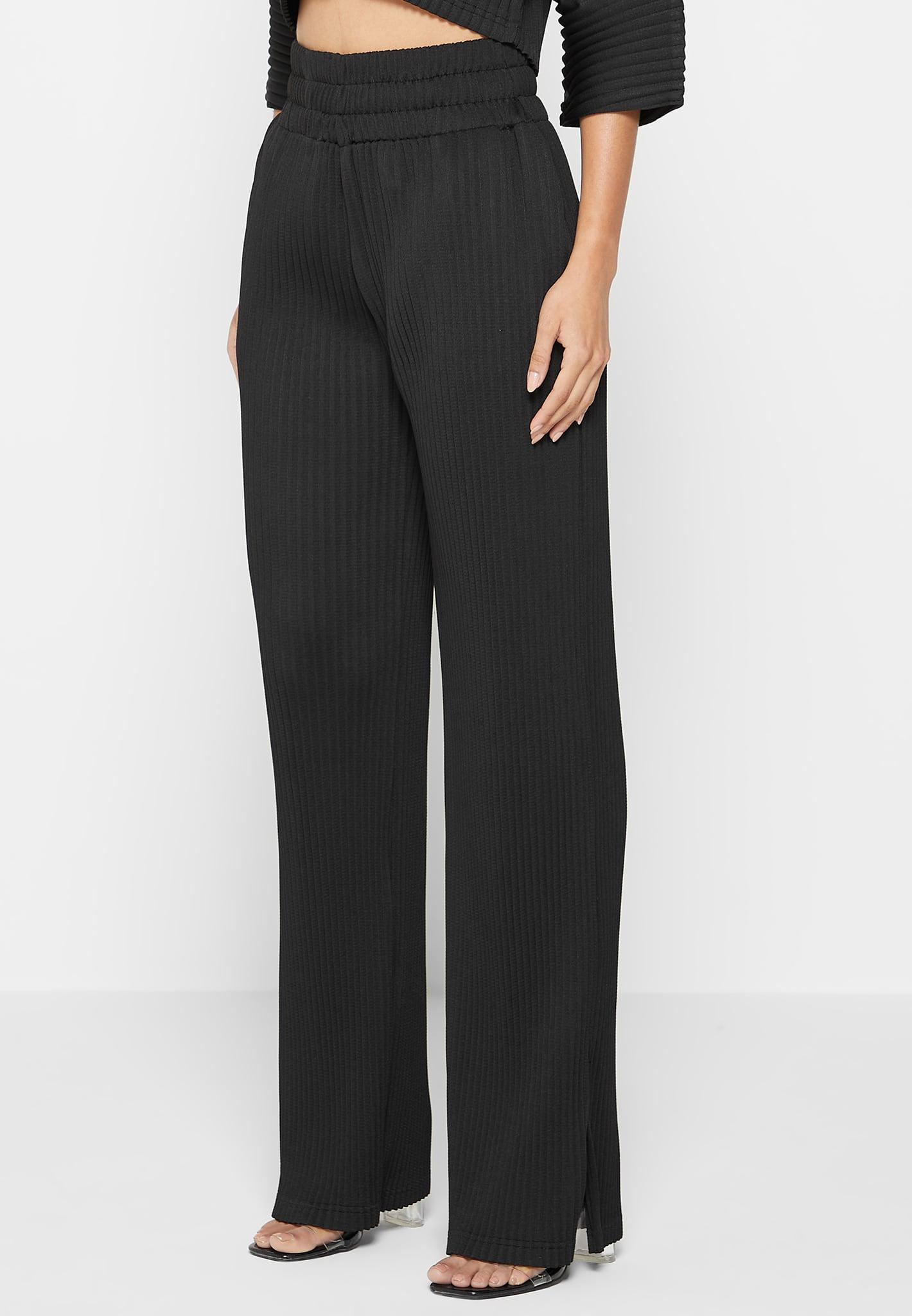 Pleated Trousers - Black Female Product Image