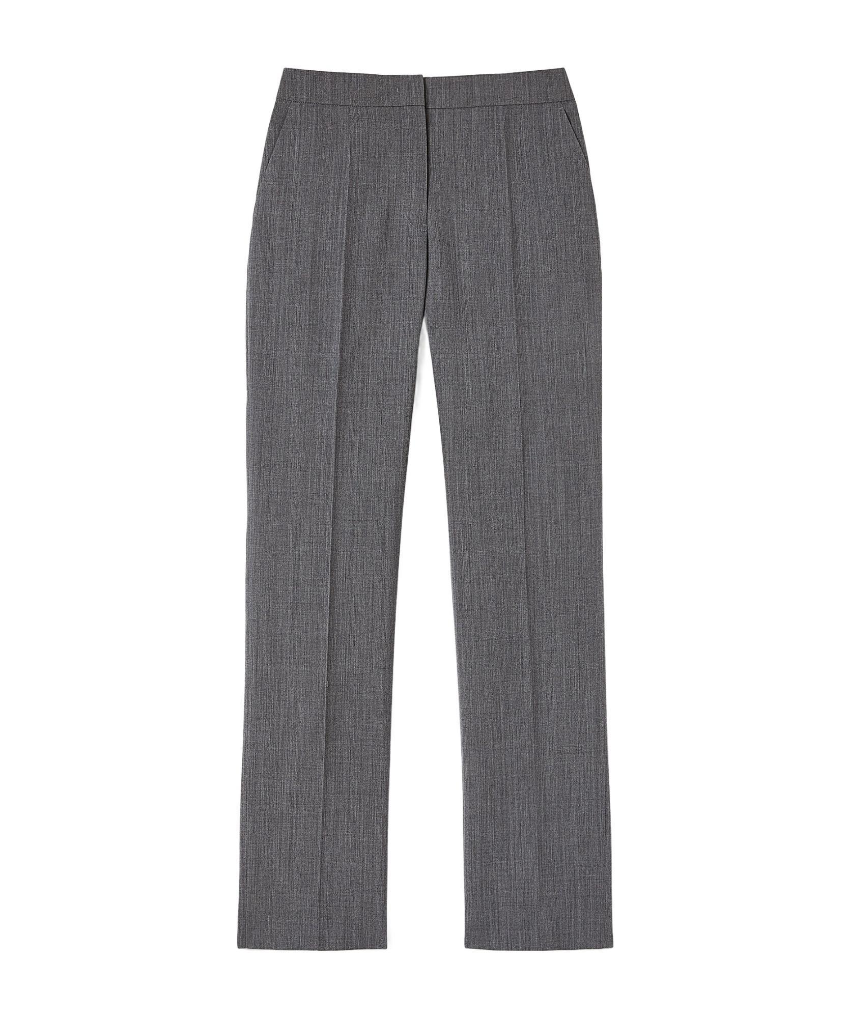 JIL SANDER Gray Wool Trousers In Volcanic Glass Product Image