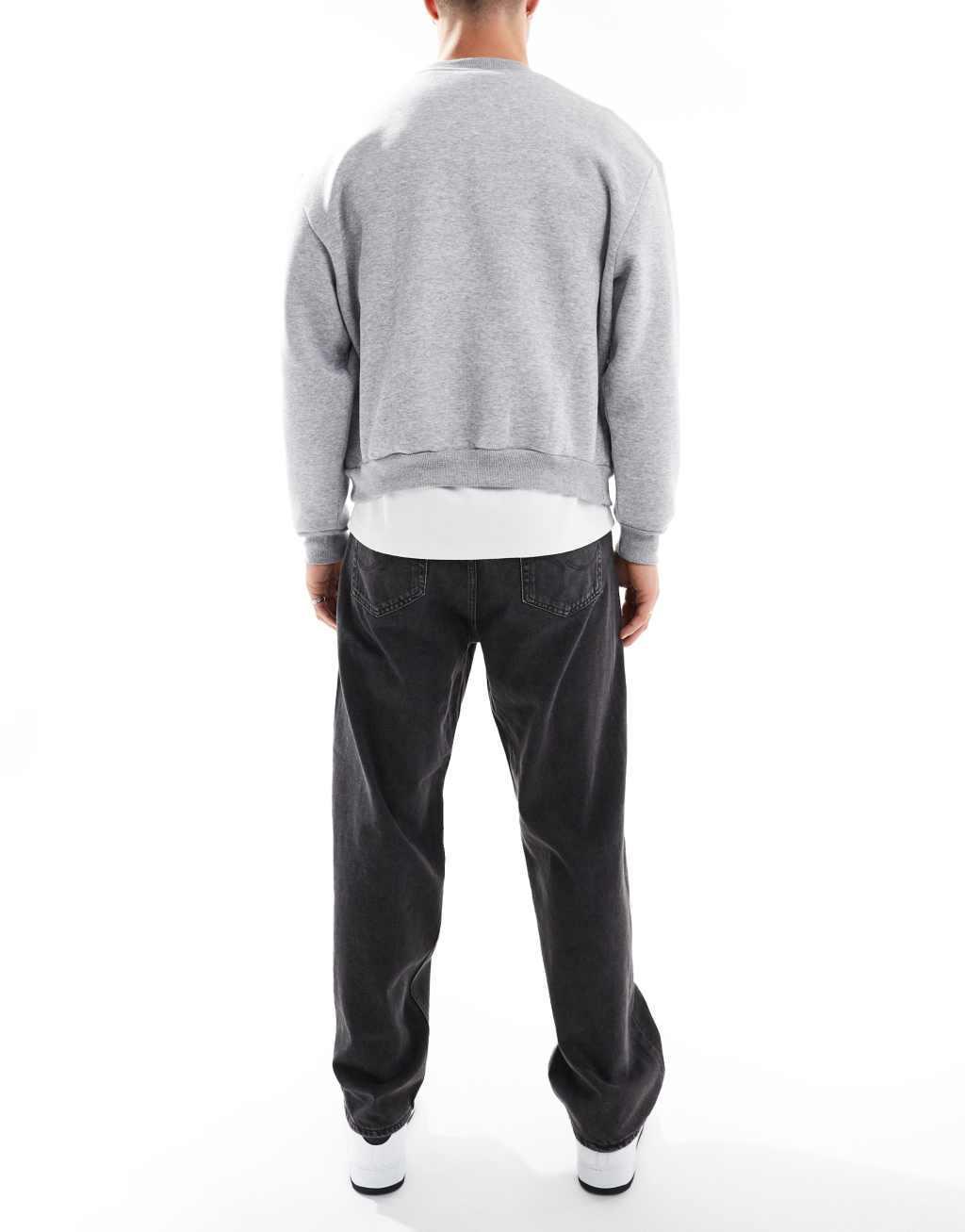 Jack & Jones alex baggy jeans in washed black Product Image
