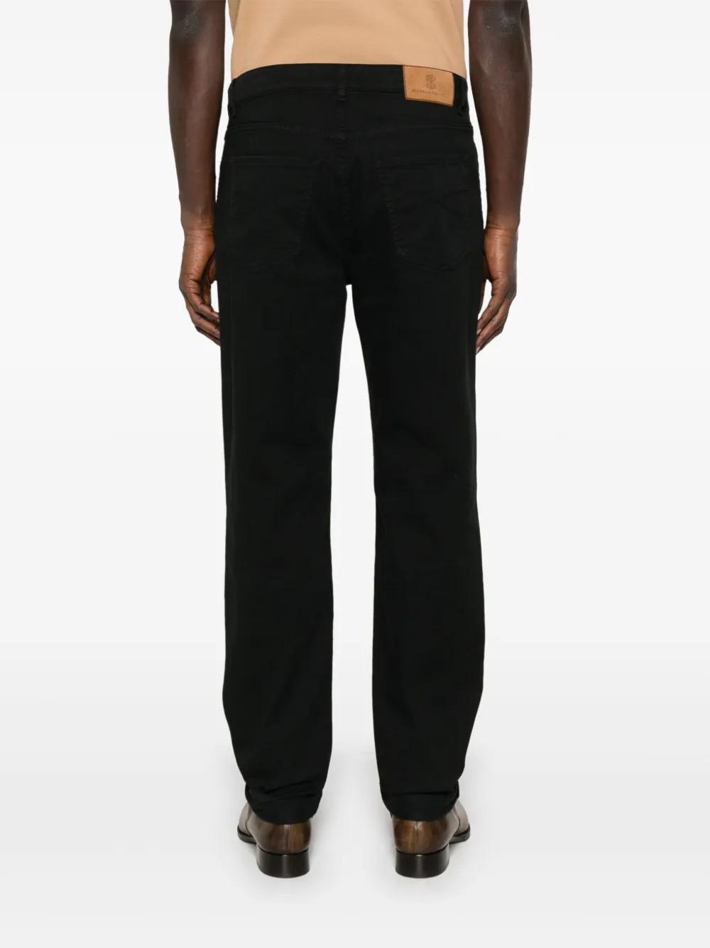 BRUNELLO CUCINELLI Leisure Straight-leg Jeans In Black Product Image