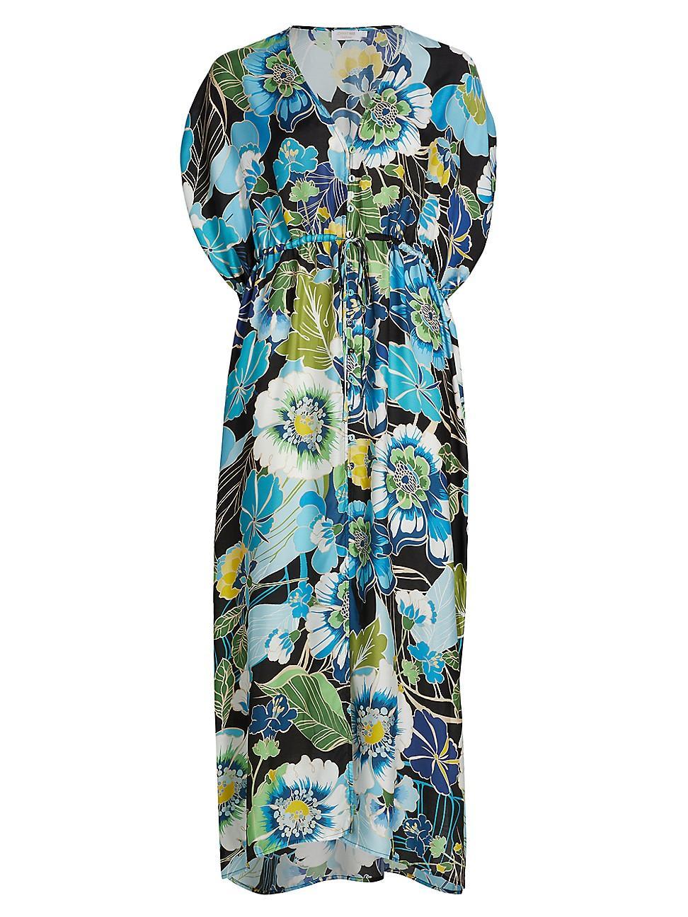Womens Jenn Print Drawstring Kaftan Dress Product Image