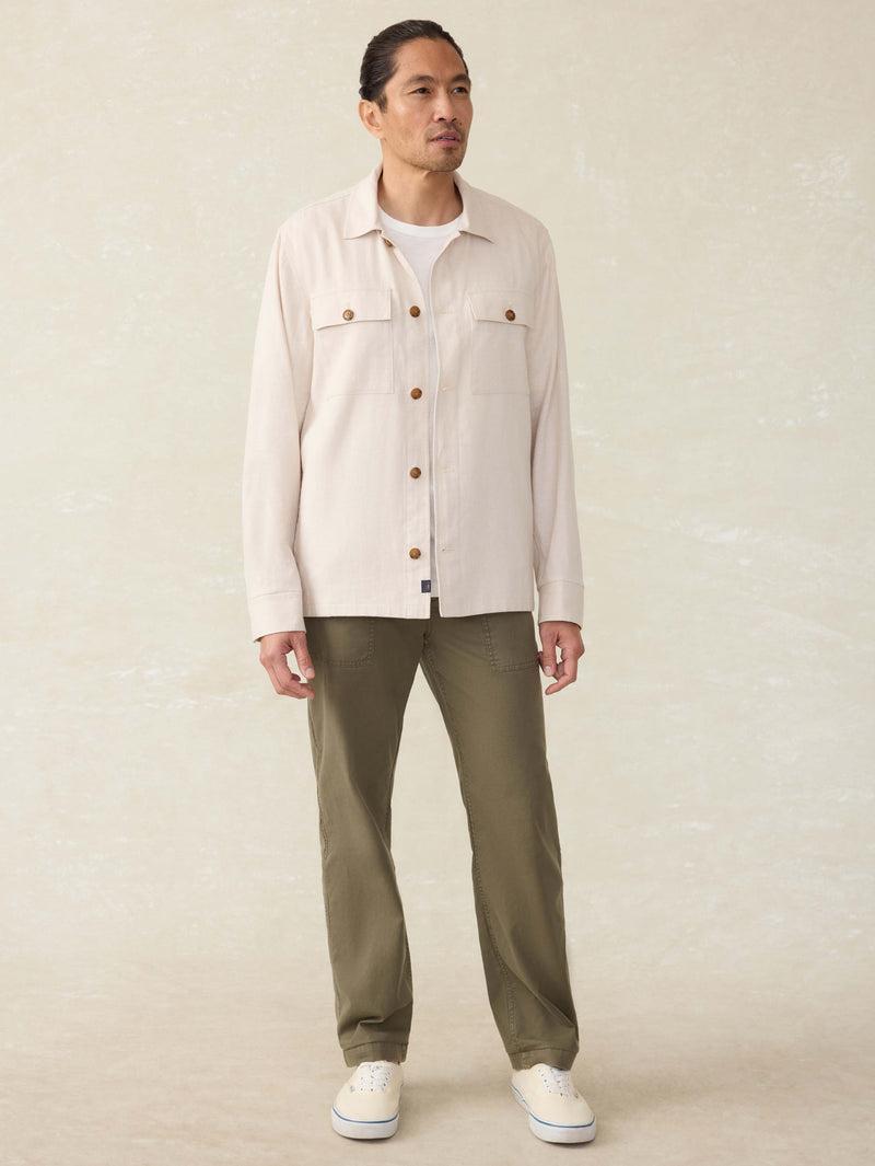 Movement™ Linen Shirt Jacket - Dorset Sand Product Image