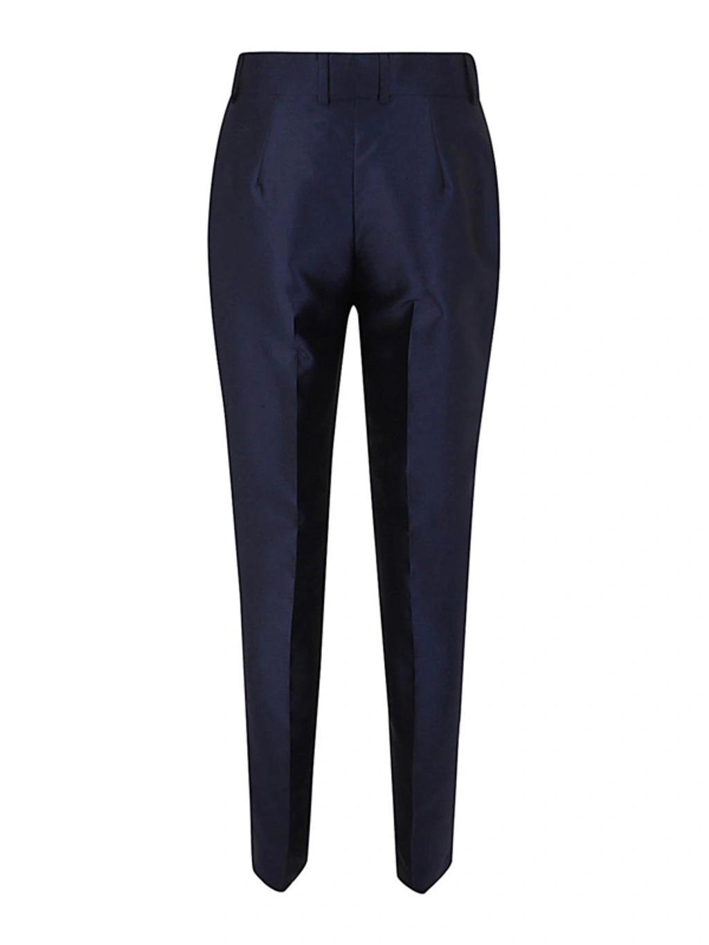 ALBERTA FERRETTI Mikado Trouser Clothing In Blue Product Image