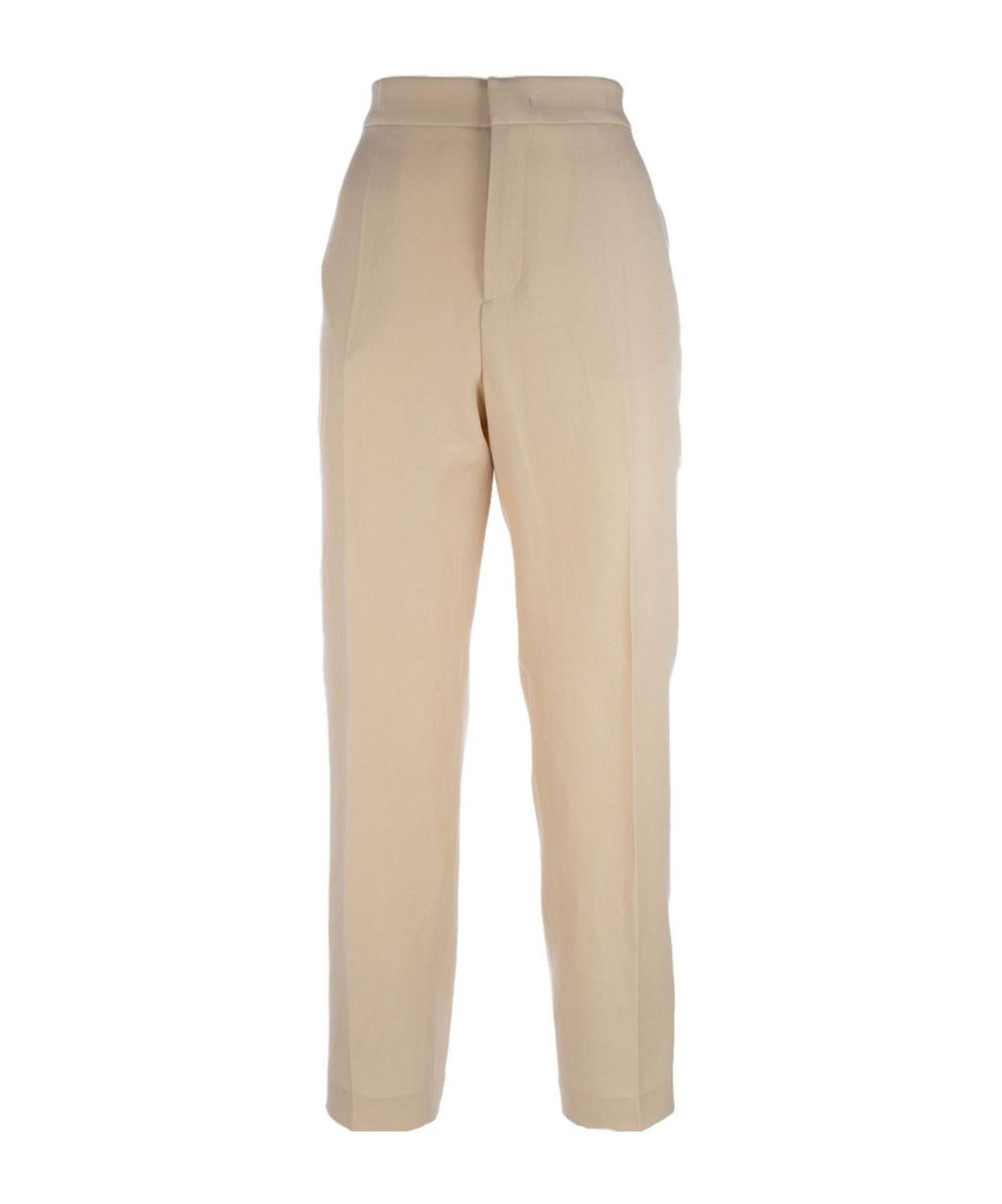 FABIANA FILIPPI Hopsack Trousers In Neutrals Product Image