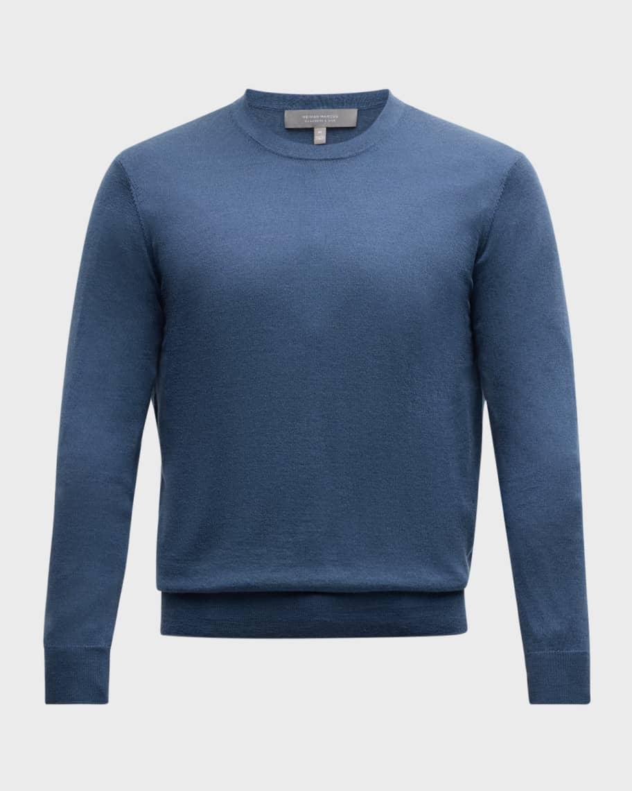 Men's Cashmere and Silk Crewneck Sweater Product Image