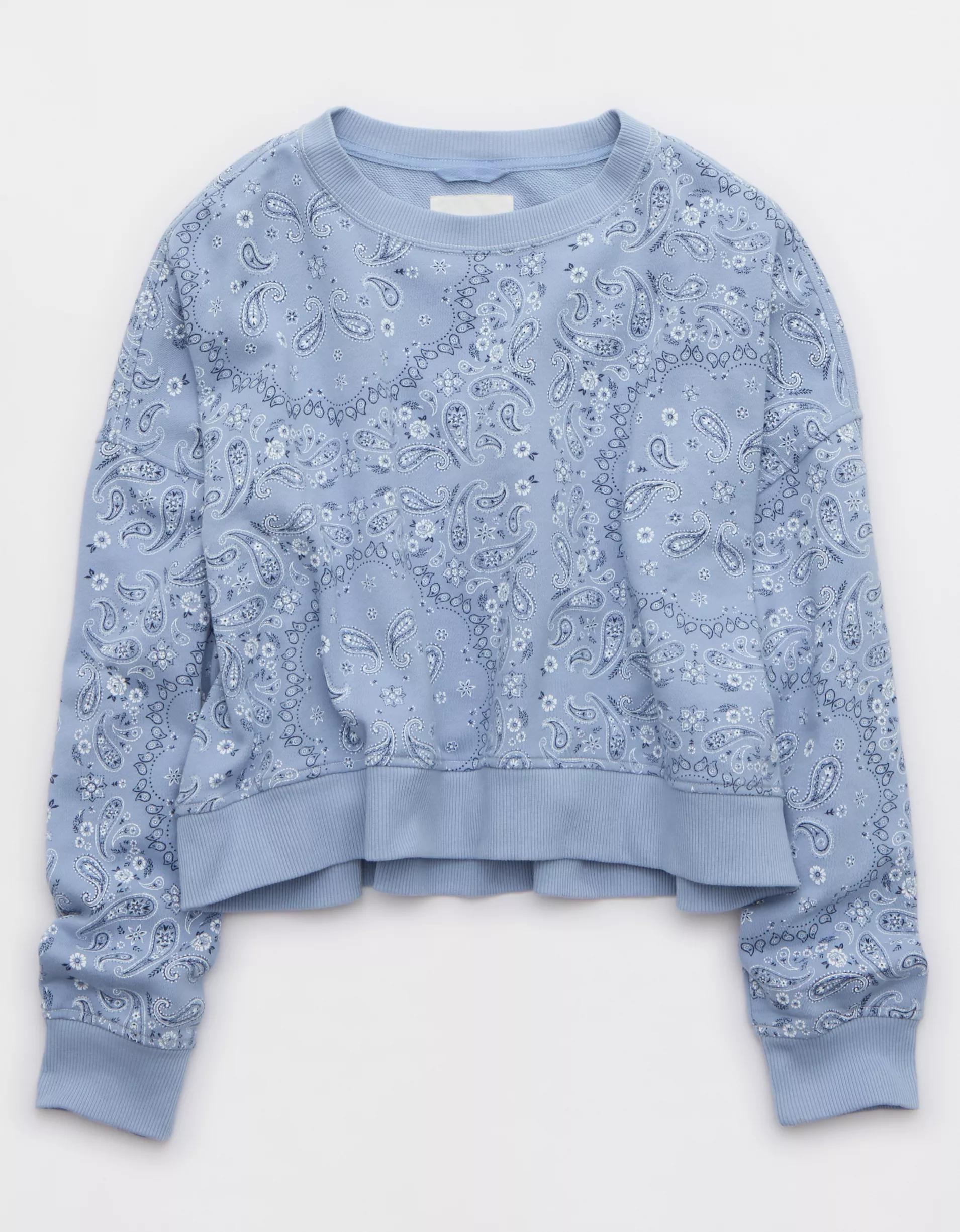 Aerie Take It Easy Crew Sweatshirt Product Image
