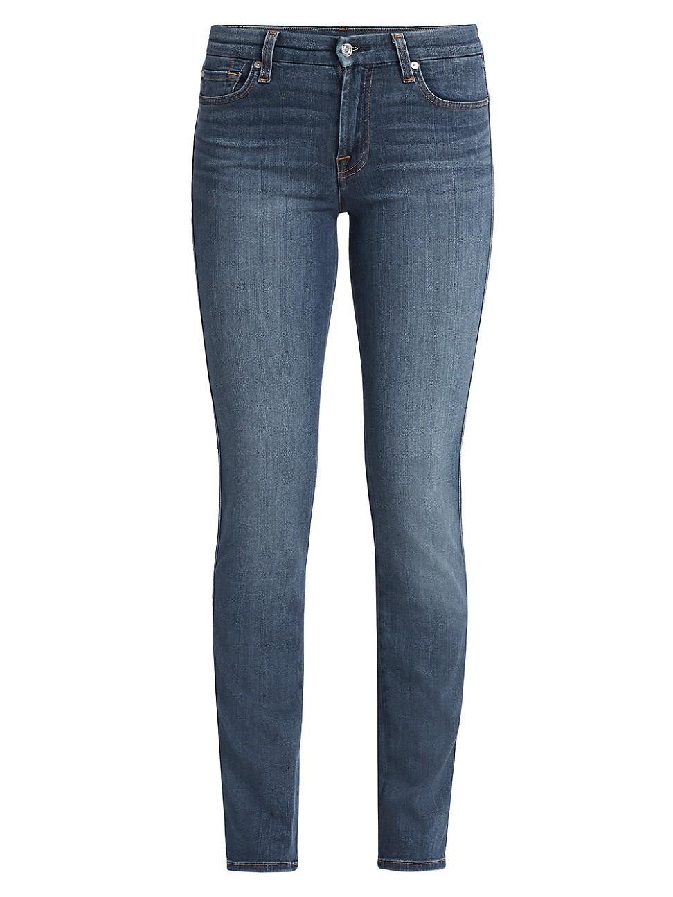 Womens Mid-Rise Kimmie Straight Jeans Product Image