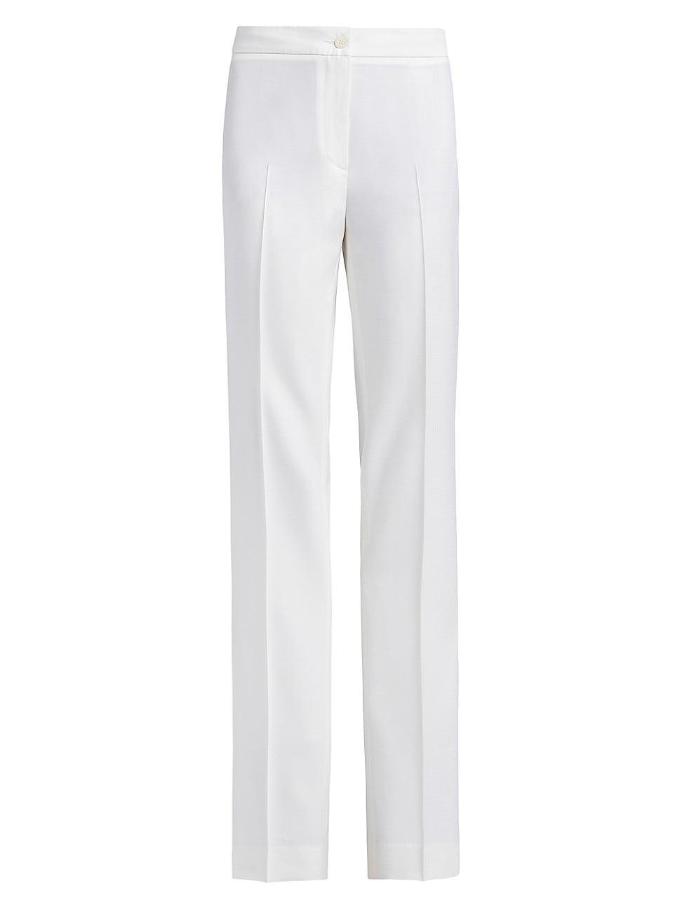 Womens Virgin Wool Straight-Leg Pants Product Image