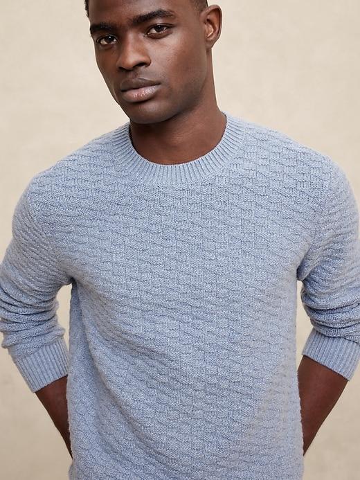 Geometric Textured Sweater Product Image