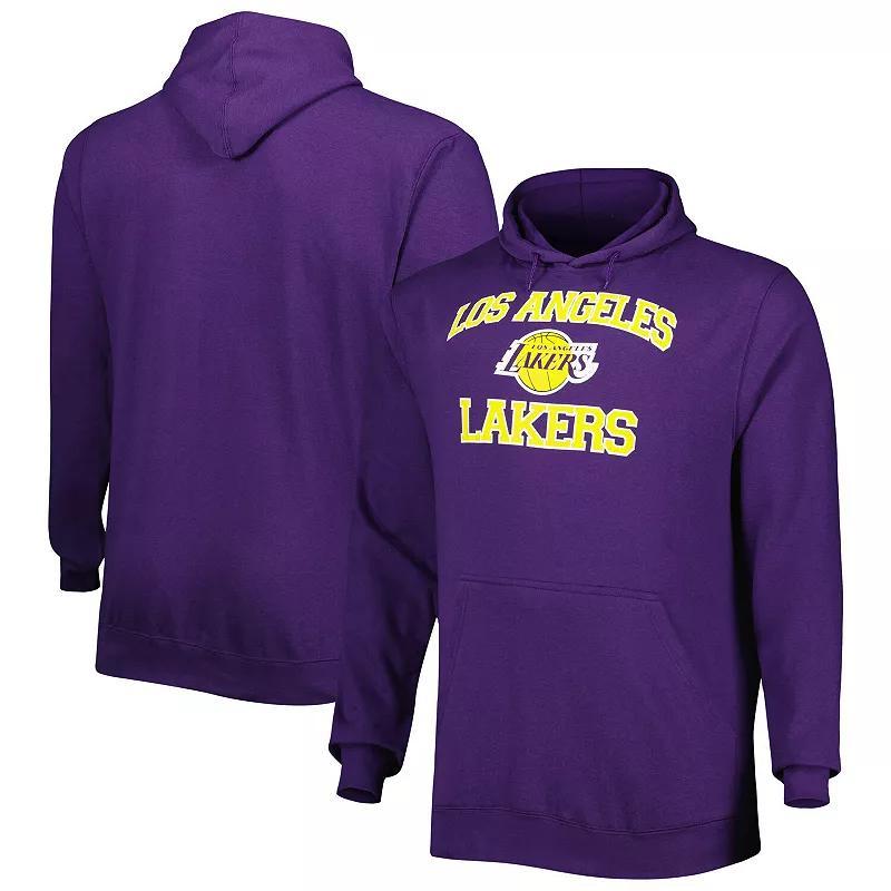 Men's Purple Los Angeles Lakers Big & Tall Heart & Soul Pullover Hoodie, Size: XLT Product Image