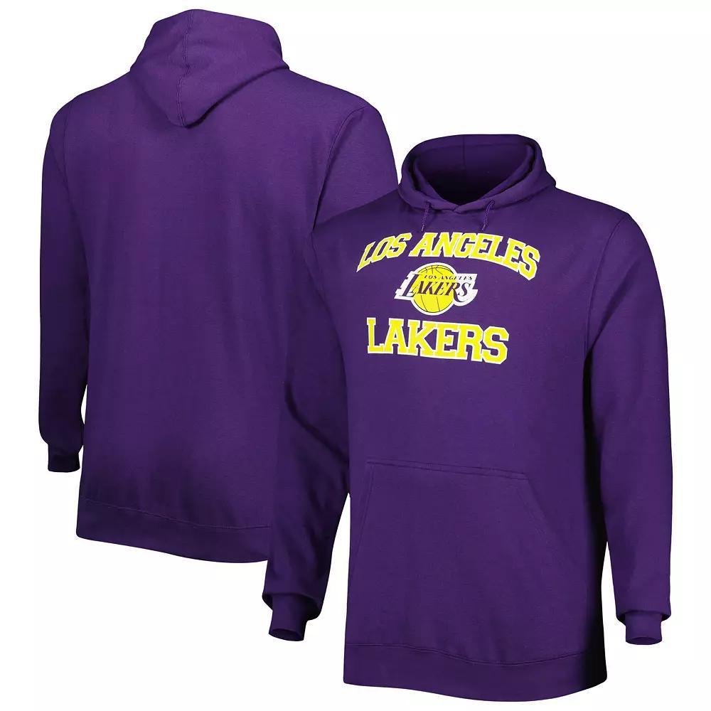 Men's Purple Los Angeles Lakers Big & Tall Heart & Soul Pullover Hoodie, Size: XLT Product Image