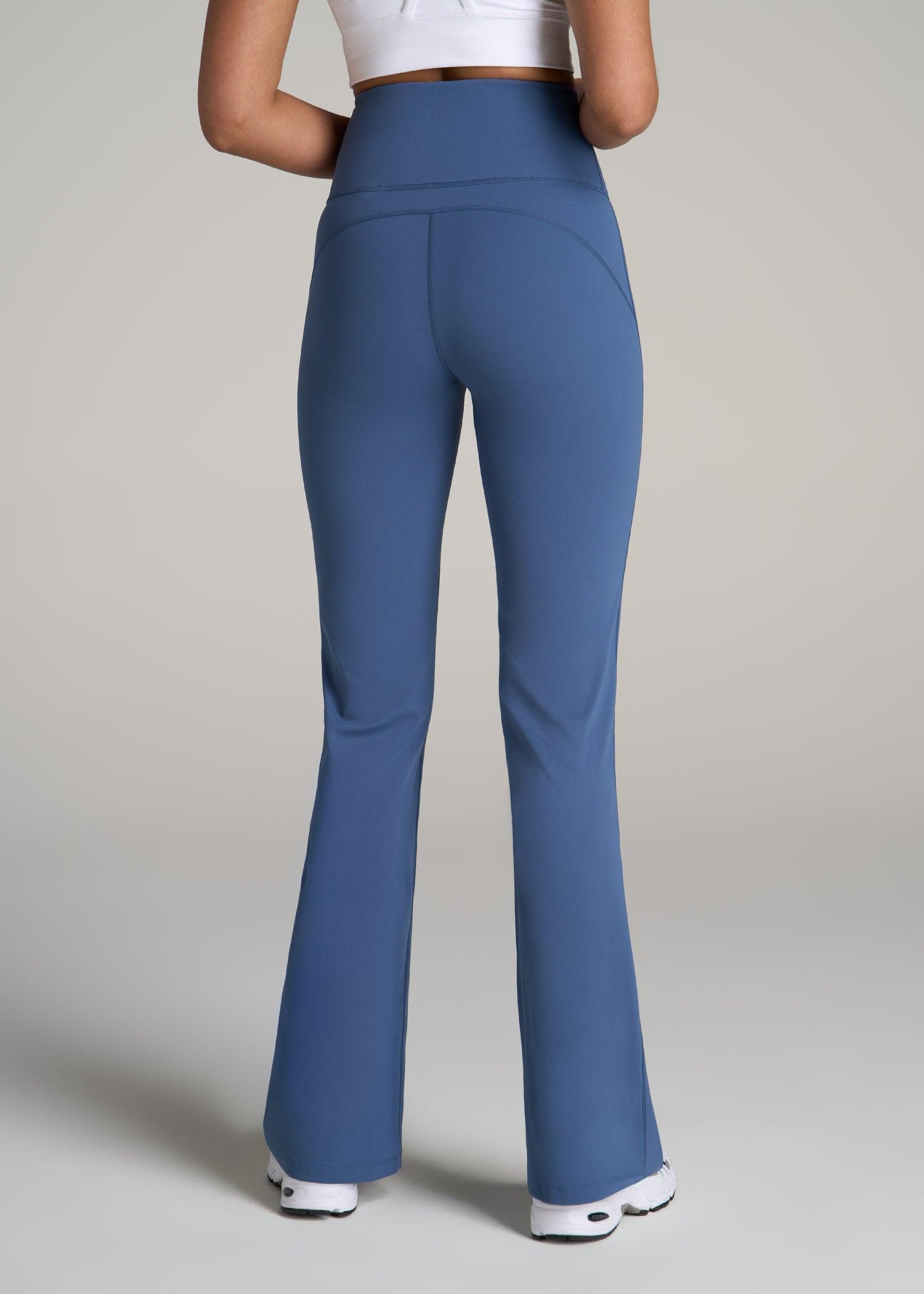 AT Balance Tall Women's Flare Yoga Pants in Steel Blue Product Image