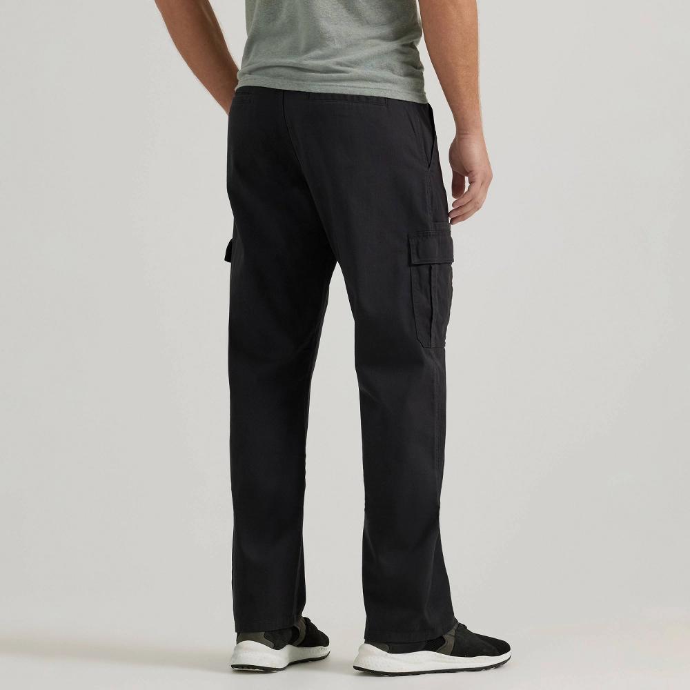 Wrangler Men's ATG Relaxed Cargo Pants - Black 32x32: Heavyweight Cotton-Spandex, Mid Rise, Fly Button Closure Product Image