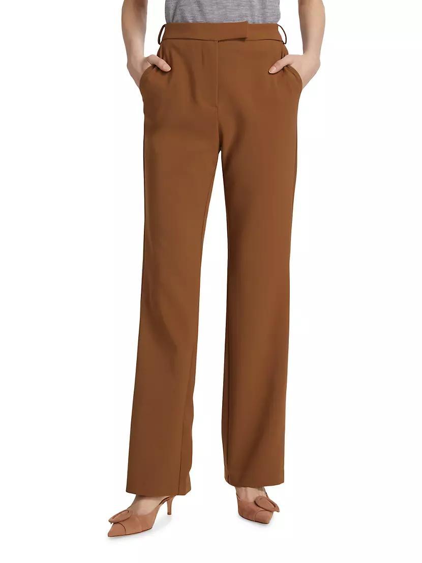 Straight-Leg High-Rise Trousers Product Image