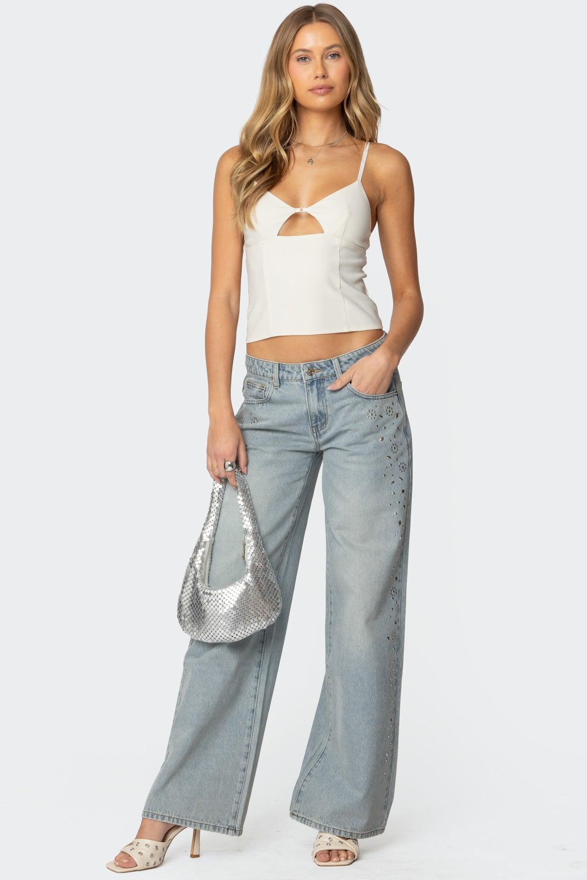 Liana Cut Out Tank Top Product Image