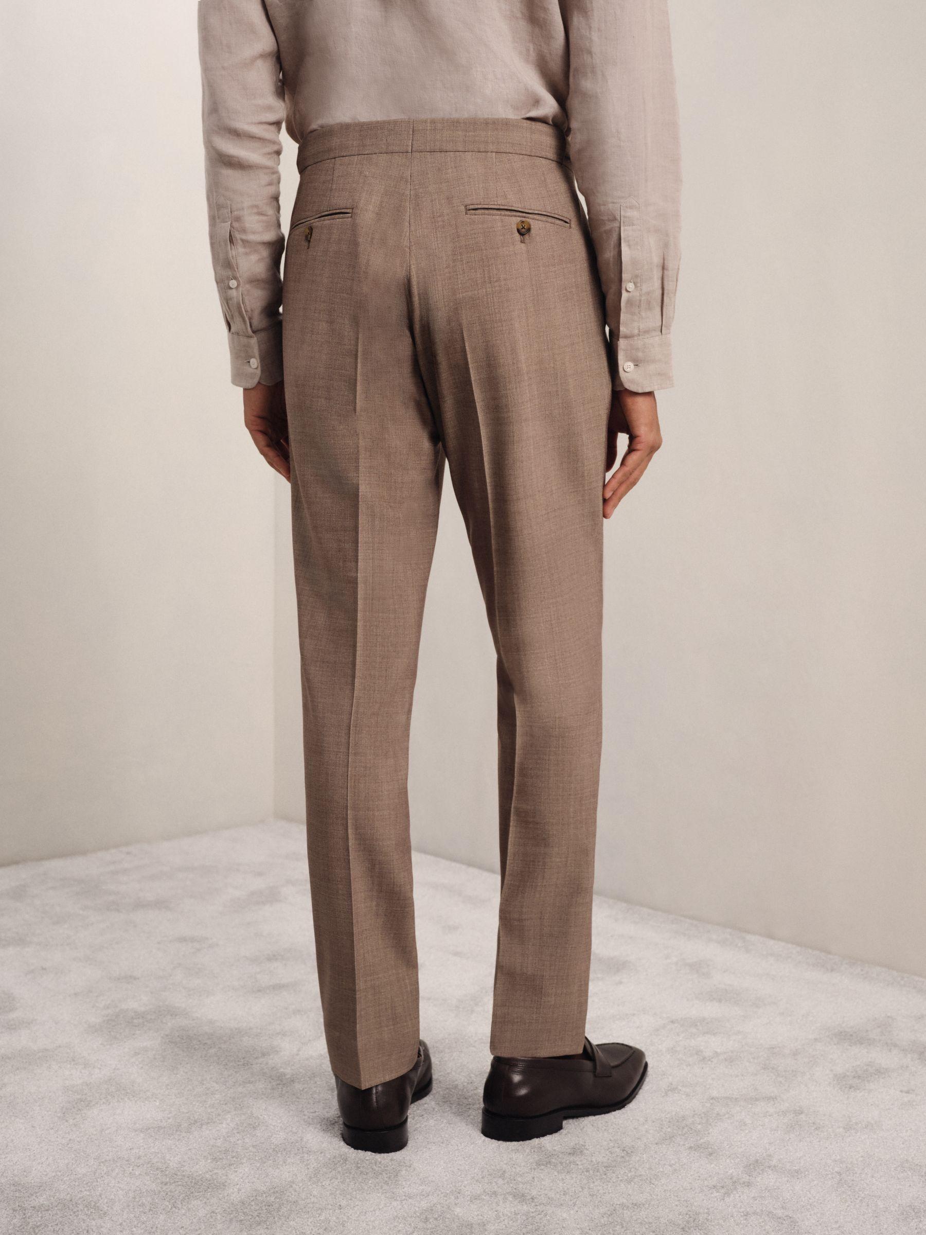 Slim Fit Single-Breasted Stretch Suit Blazer in Ivory White Product Image