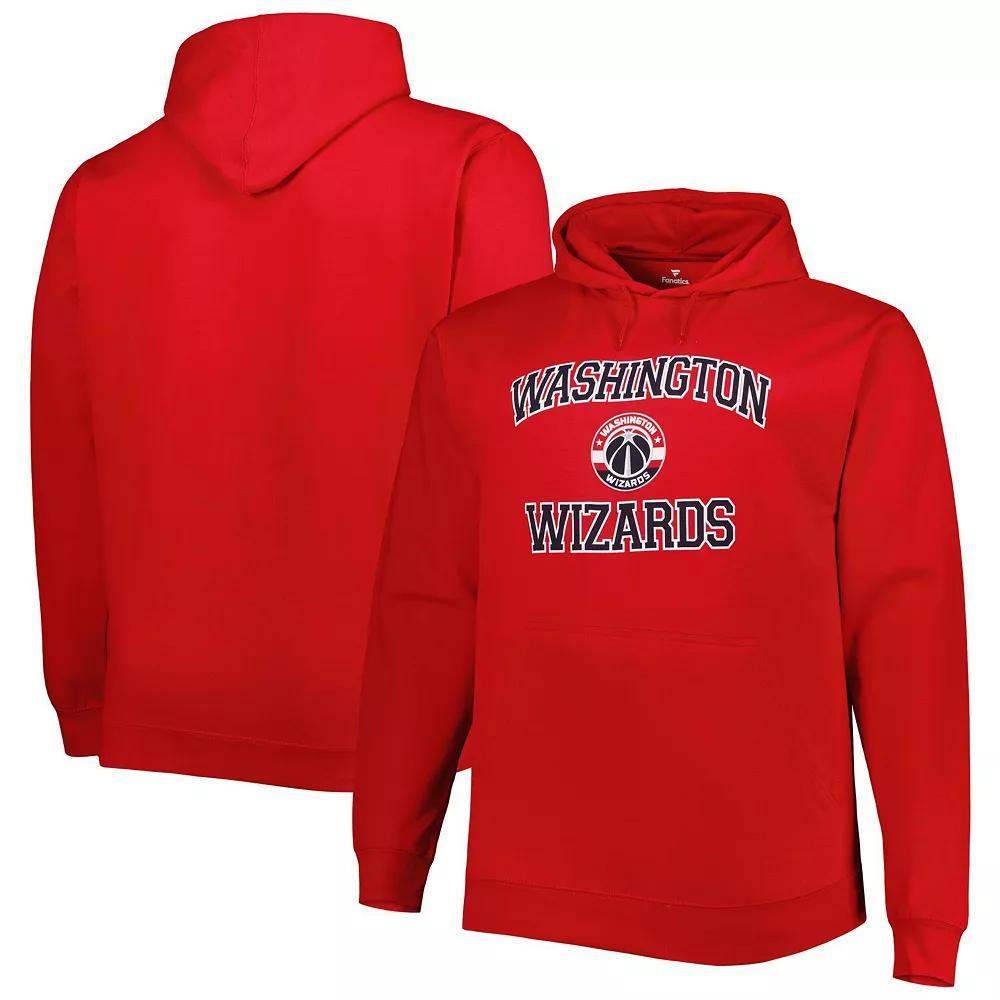 Men's Red Washington Wizards Big & Tall Heart & Soul Pullover Hoodie, Size: 3XLT, Wiz Red Product Image