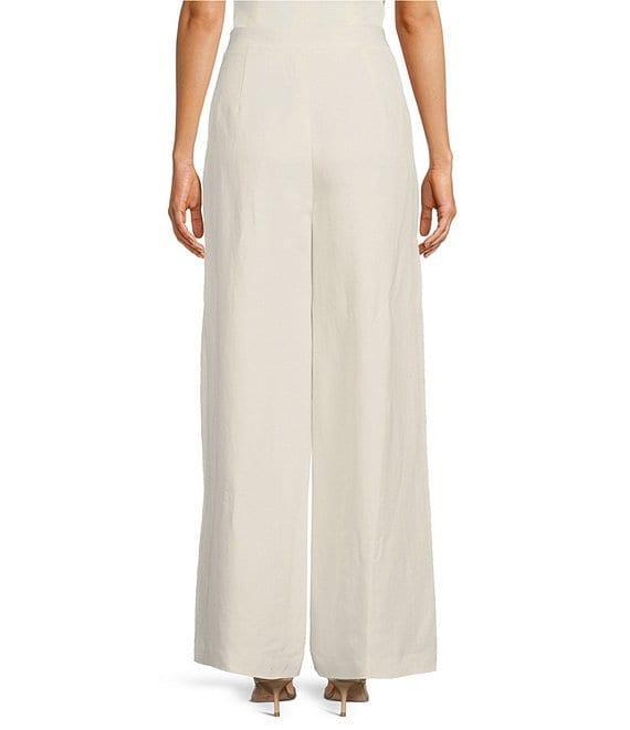 Muse by Marchesa Calla Flat Front Linen Blend Pants Product Image