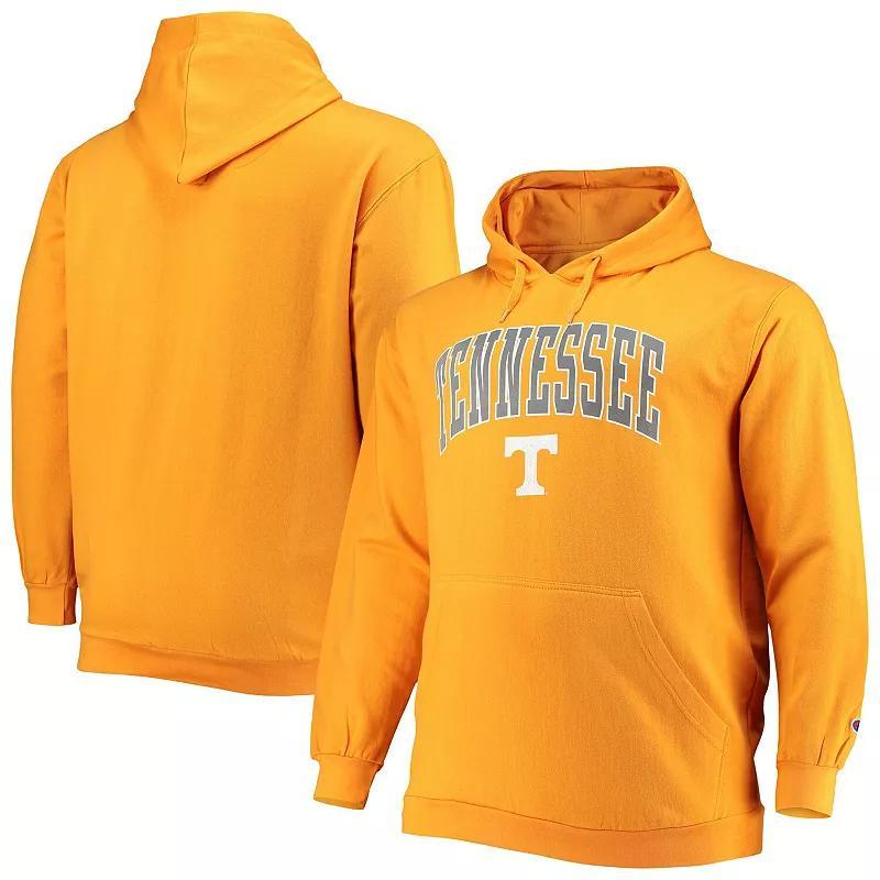 Men's Champion Tenn Orange Tennessee Volunteers Big & Tall Arch Over Logo Powerblend Pullover Hoodie, Size: 2XB Product Image