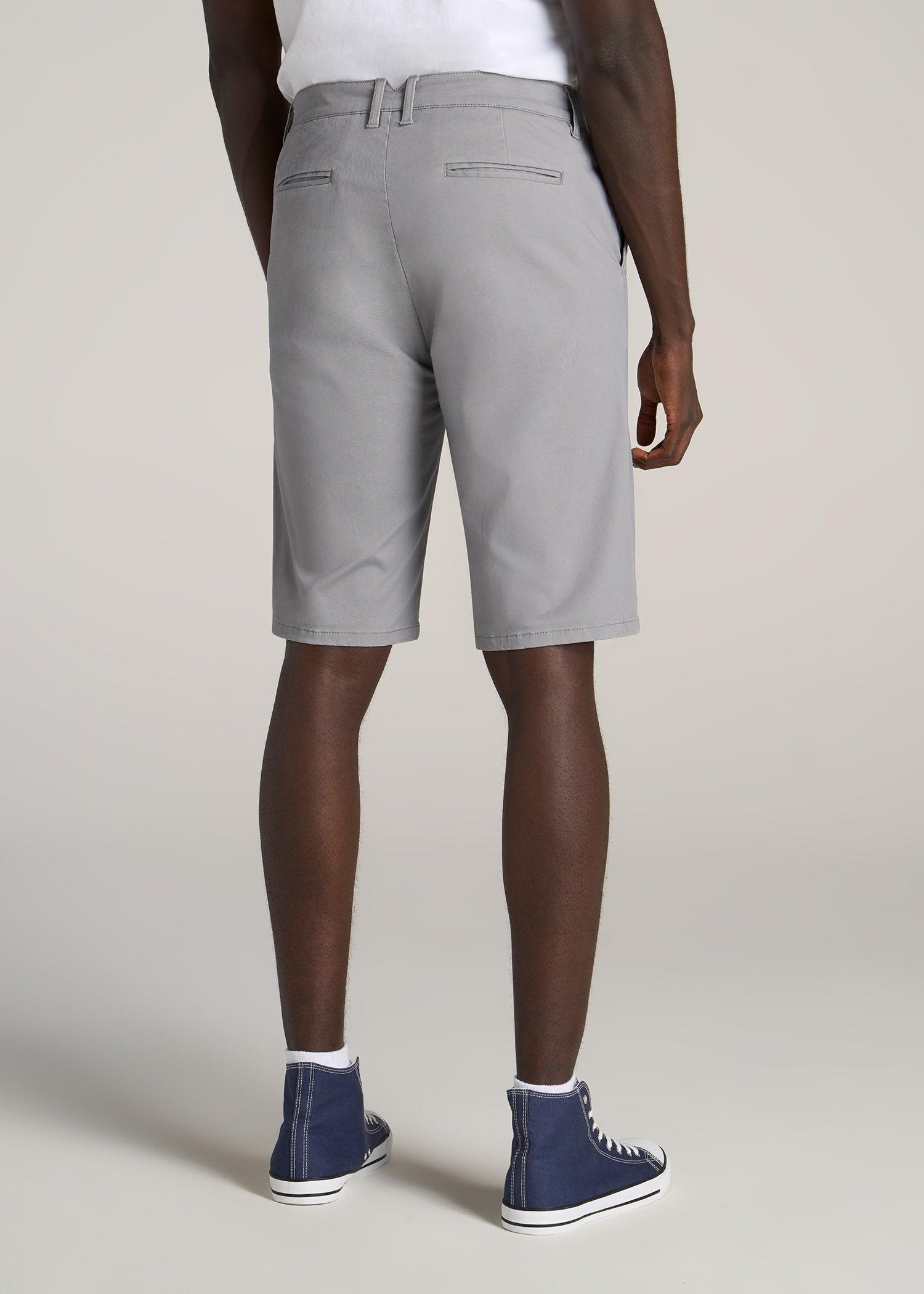 Chino Shorts for Tall Men in Fatigue Green Product Image