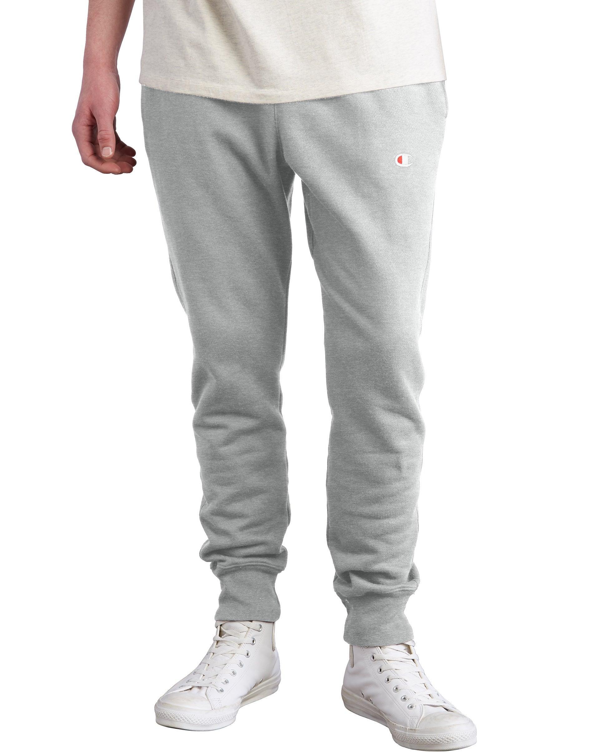 Mens Champion Reverse Weave Joggers, C Logo, 30.5 Oxford Grey S Product Image