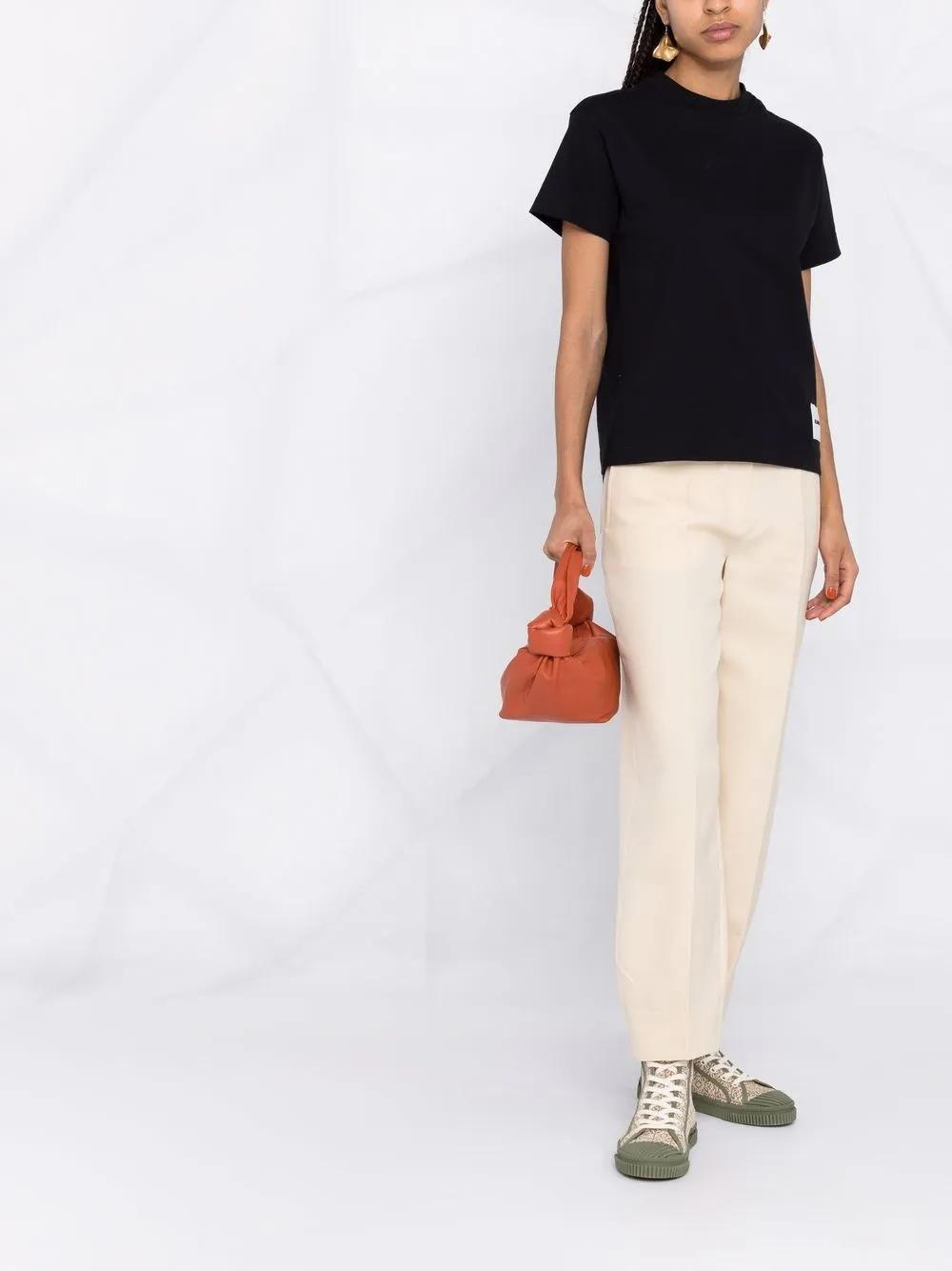 JIL SANDER Three-pack Organic-cotton T-shirts In Black Product Image