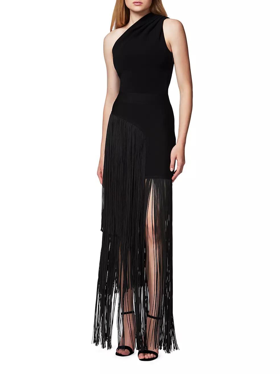 Asymmetric Fringe Maxi Skirt Product Image