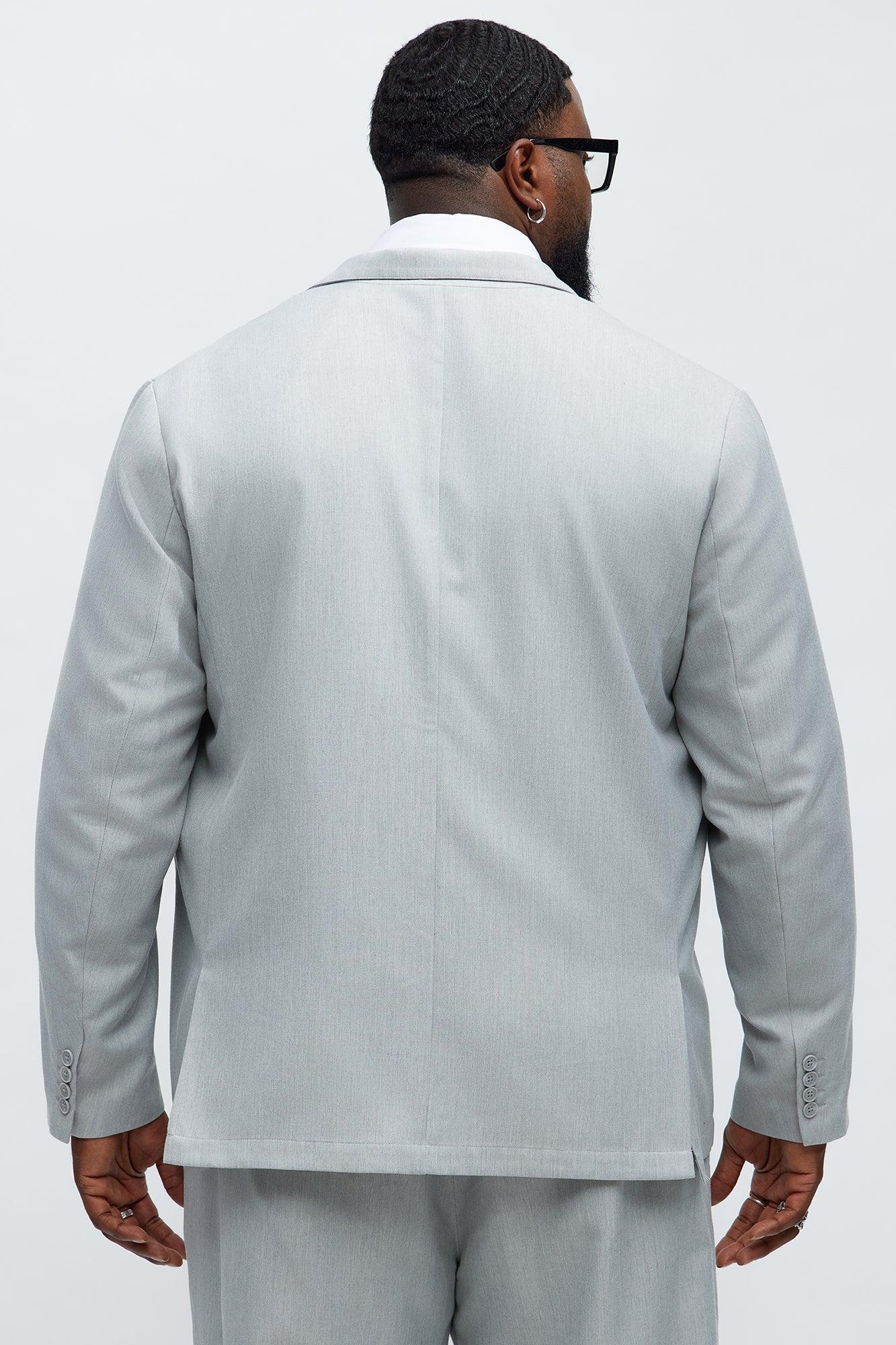 Slim Modern Lightweight Everyday Jacket - Light Grey Product Image