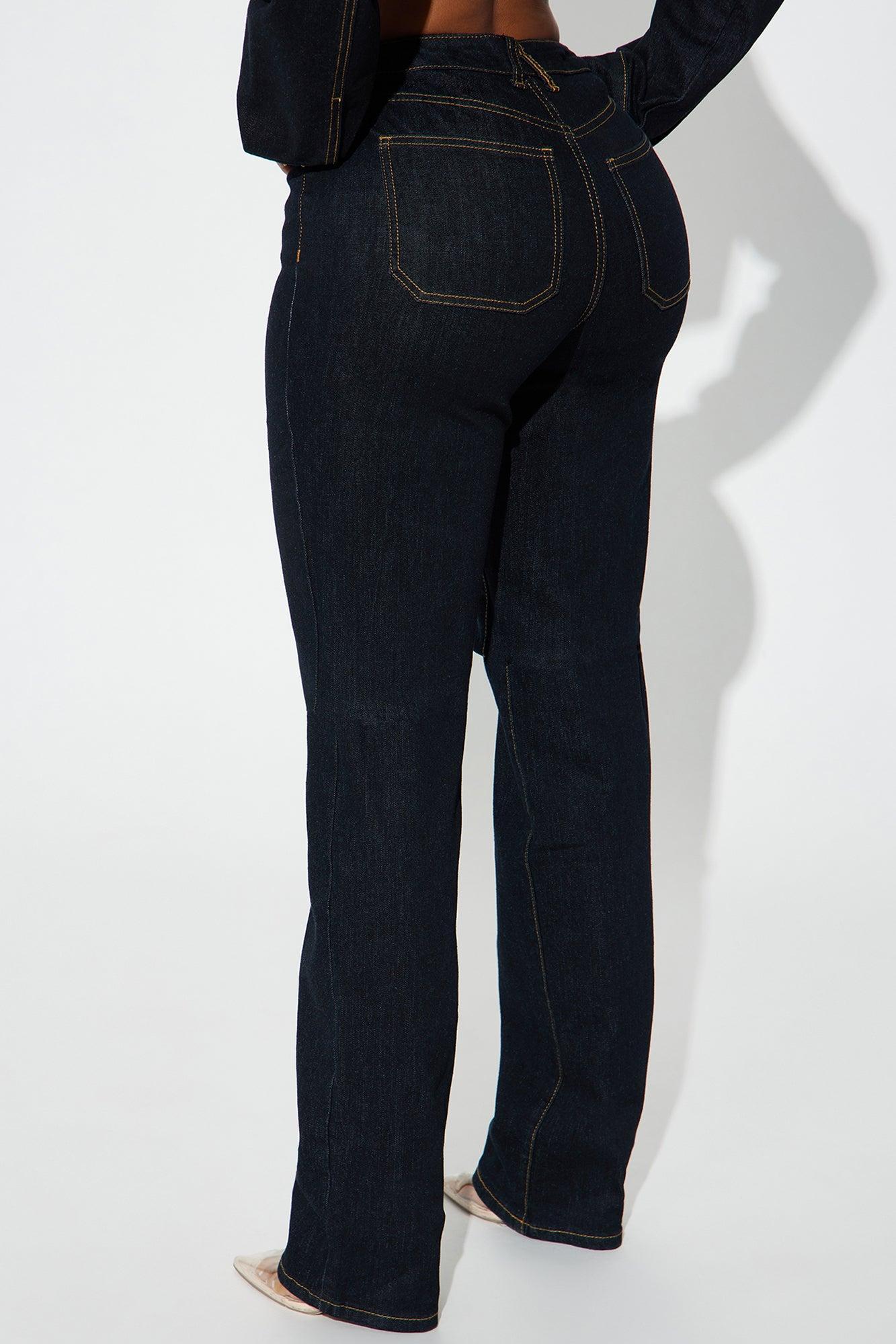 Pinegrove Stretch Straight Leg Jeans - Dark Wash Product Image