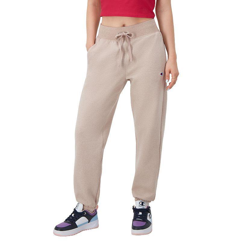 Womens Champion Powerblend Joggers, C Logo, 27 Black M Product Image