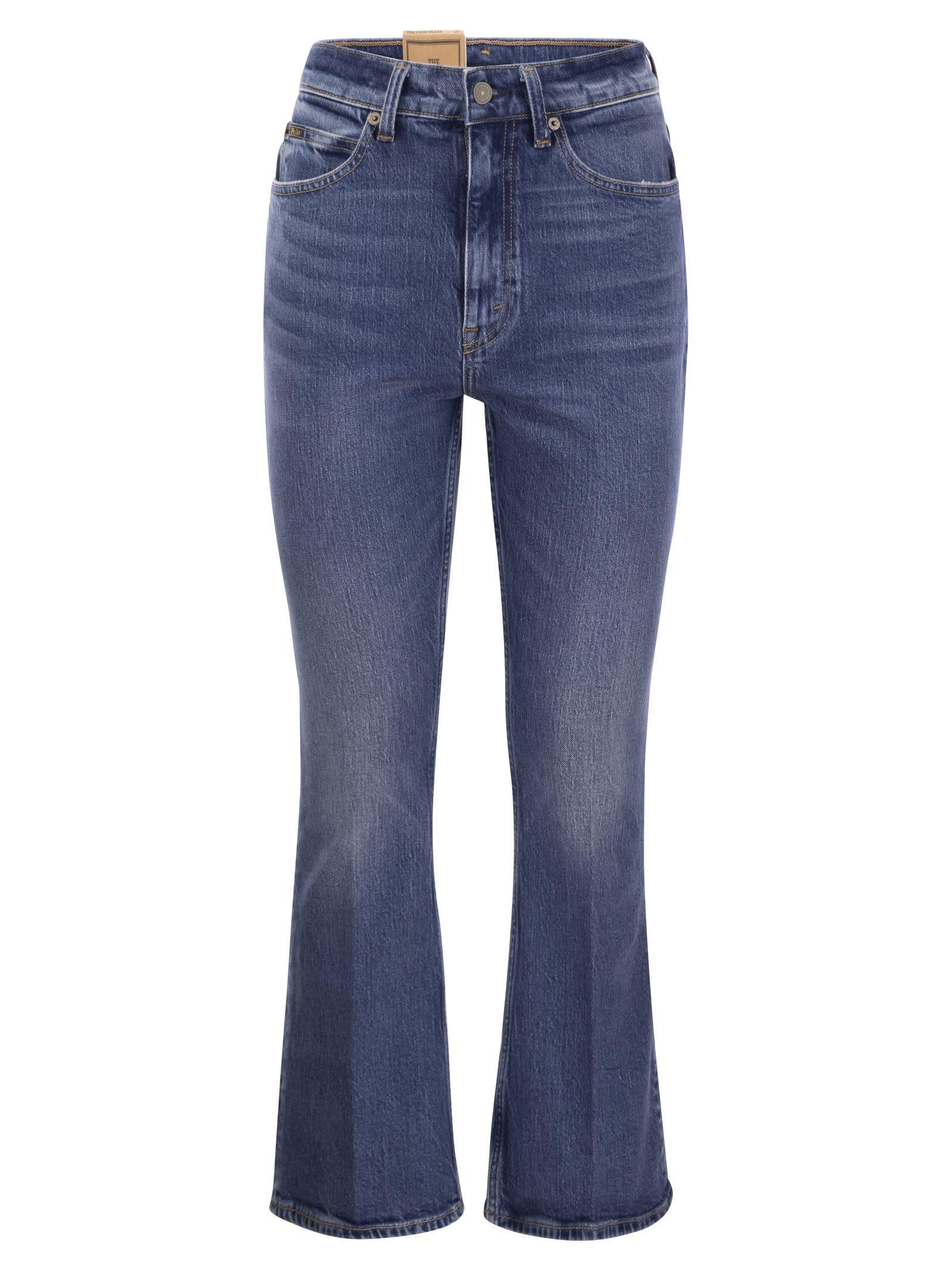 POLO RALPH LAUREN Short And Flared Jeans In Blue Product Image
