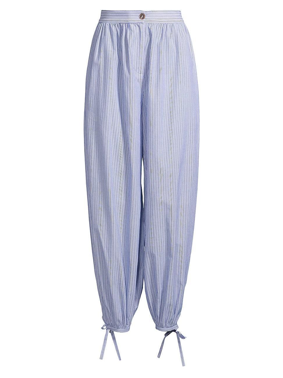 Womens Vera Striped Tapered Pants Product Image