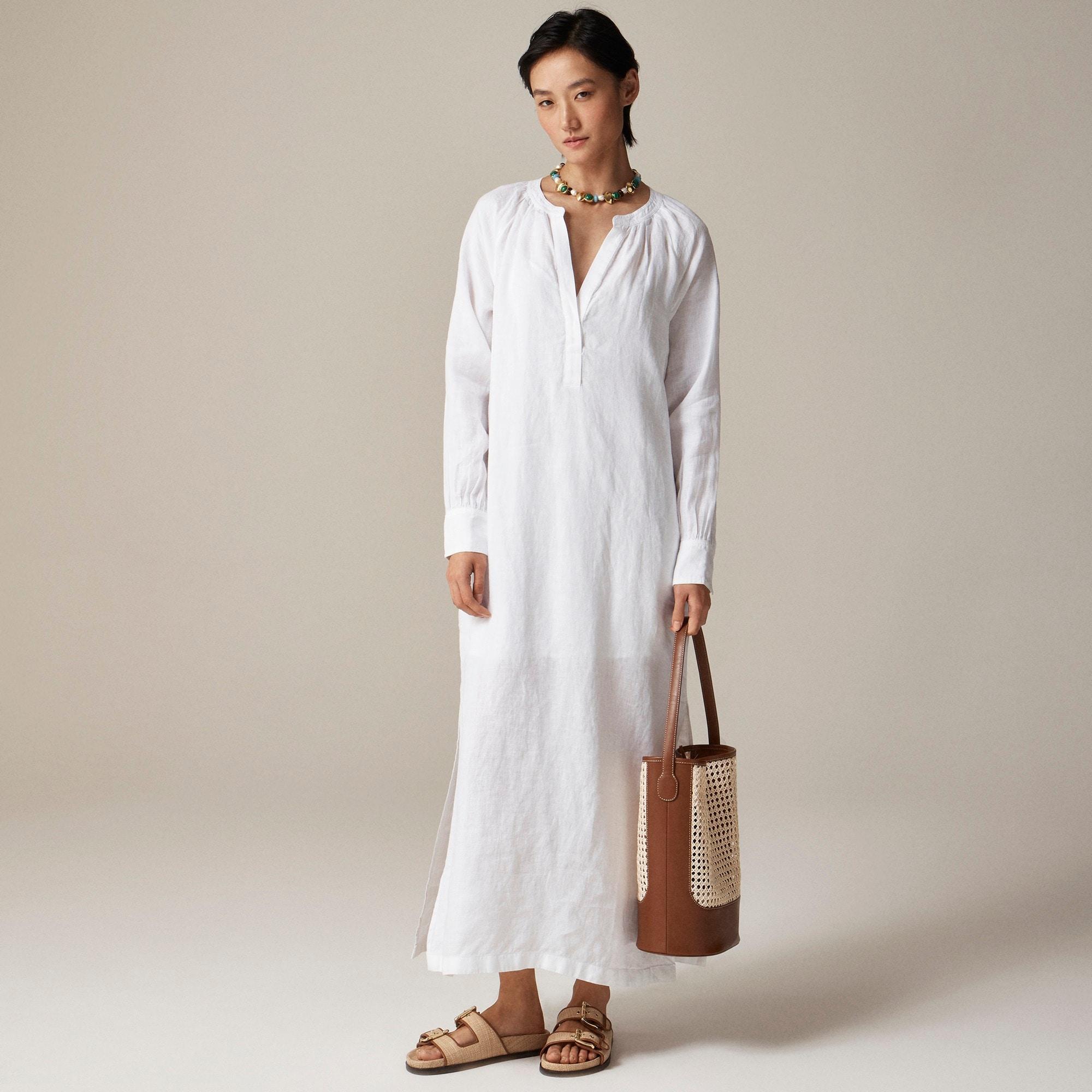 Cabana dress in linen Product Image