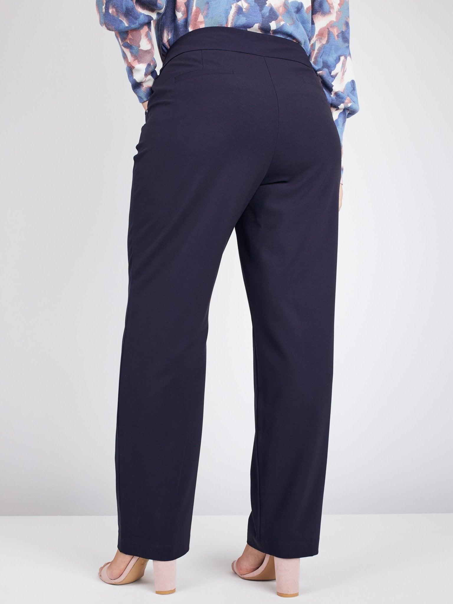 Roz & Ali Secret Agent Pull On Tummy Control Pants Cateye Pockets With Rivets - Plus Product Image