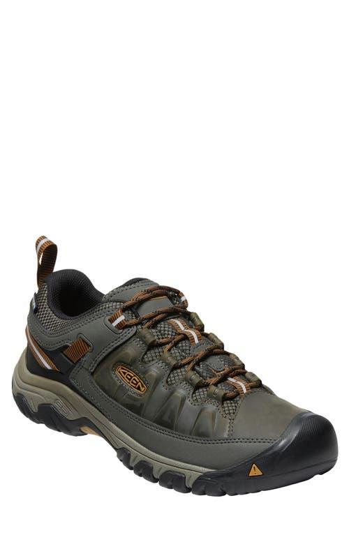 KEEN Targhee III Waterproof Olive/Golden Brown) Men's Shoes Product Image