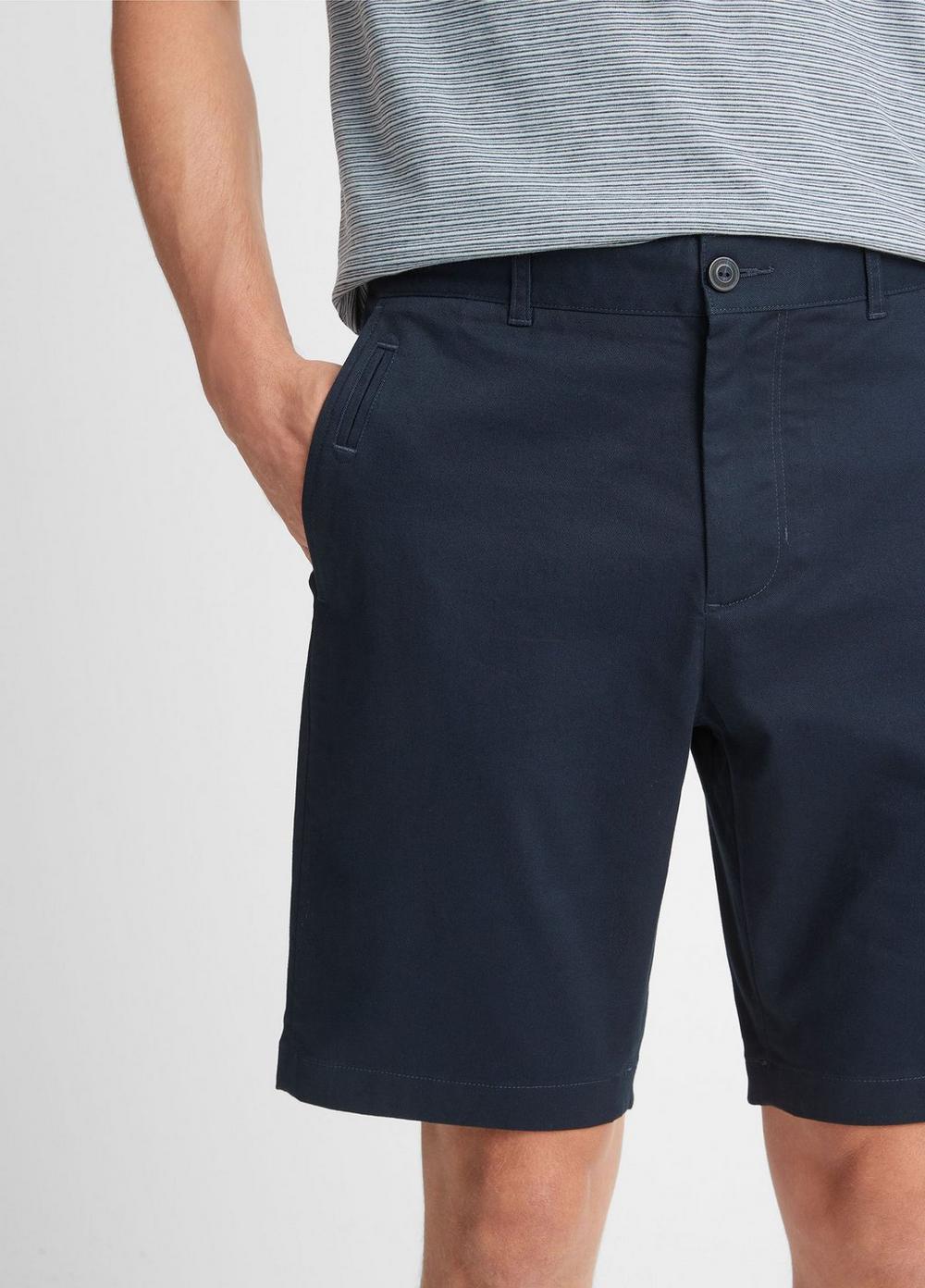 Mens Brushed Cotton Twill Griffith Chino Short, Coastal Blue, Size 32 Vince Product Image