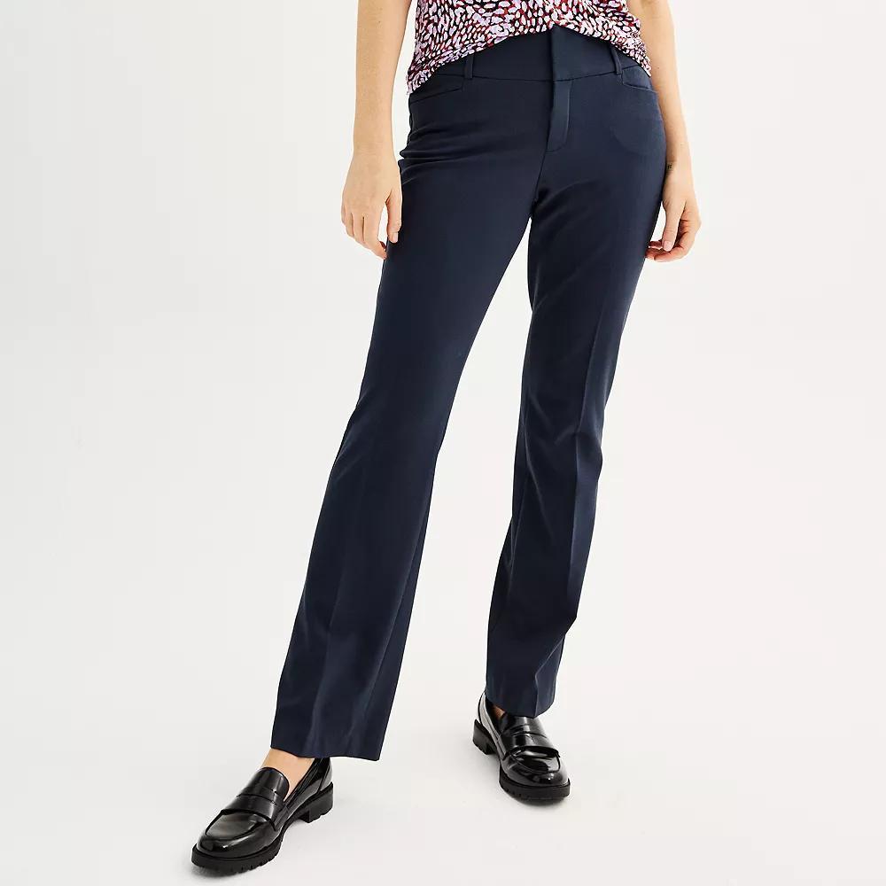 Women's Nine West Magic Waist Bootcut Pants, Size: 2 T/Large, Captains Product Image