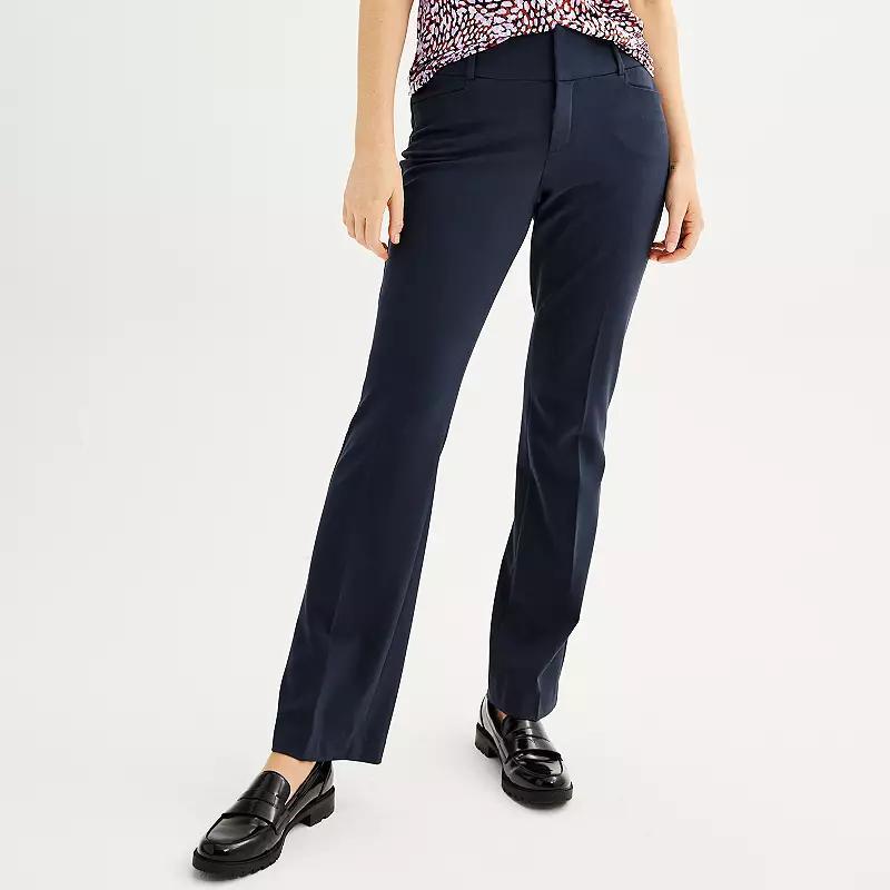 Women's Nine West Magic Waist Bootcut Pants, Size: 2 T/Large, Captains Product Image