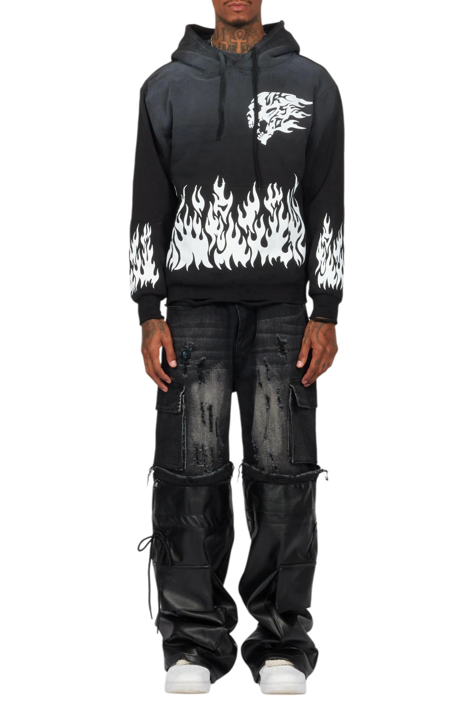 Arais Black Oversized Hoodie Female Product Image