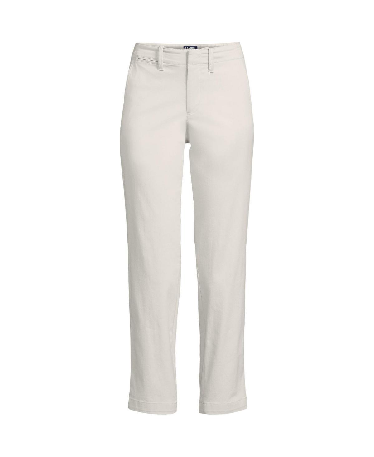 Petite Lands' End Mid Rise Classic Straight Leg Chino Ankle Pants, Women's, Size: 16 Petite, Desert Product Image