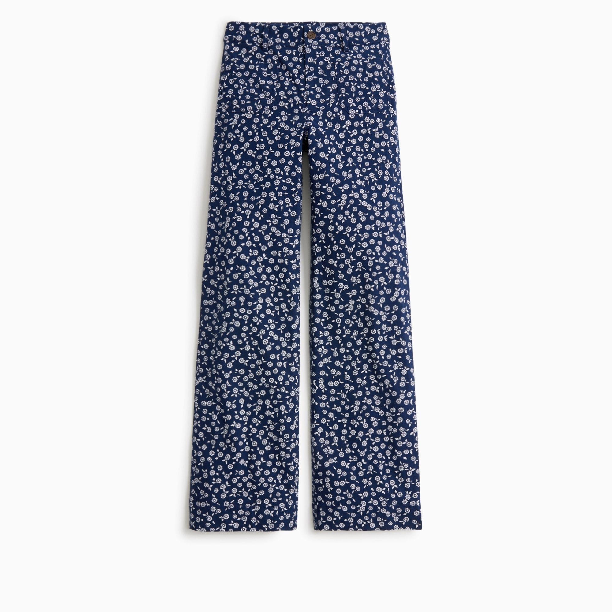 Lizzie high-rise patch-pocket wide-leg pant Product Image