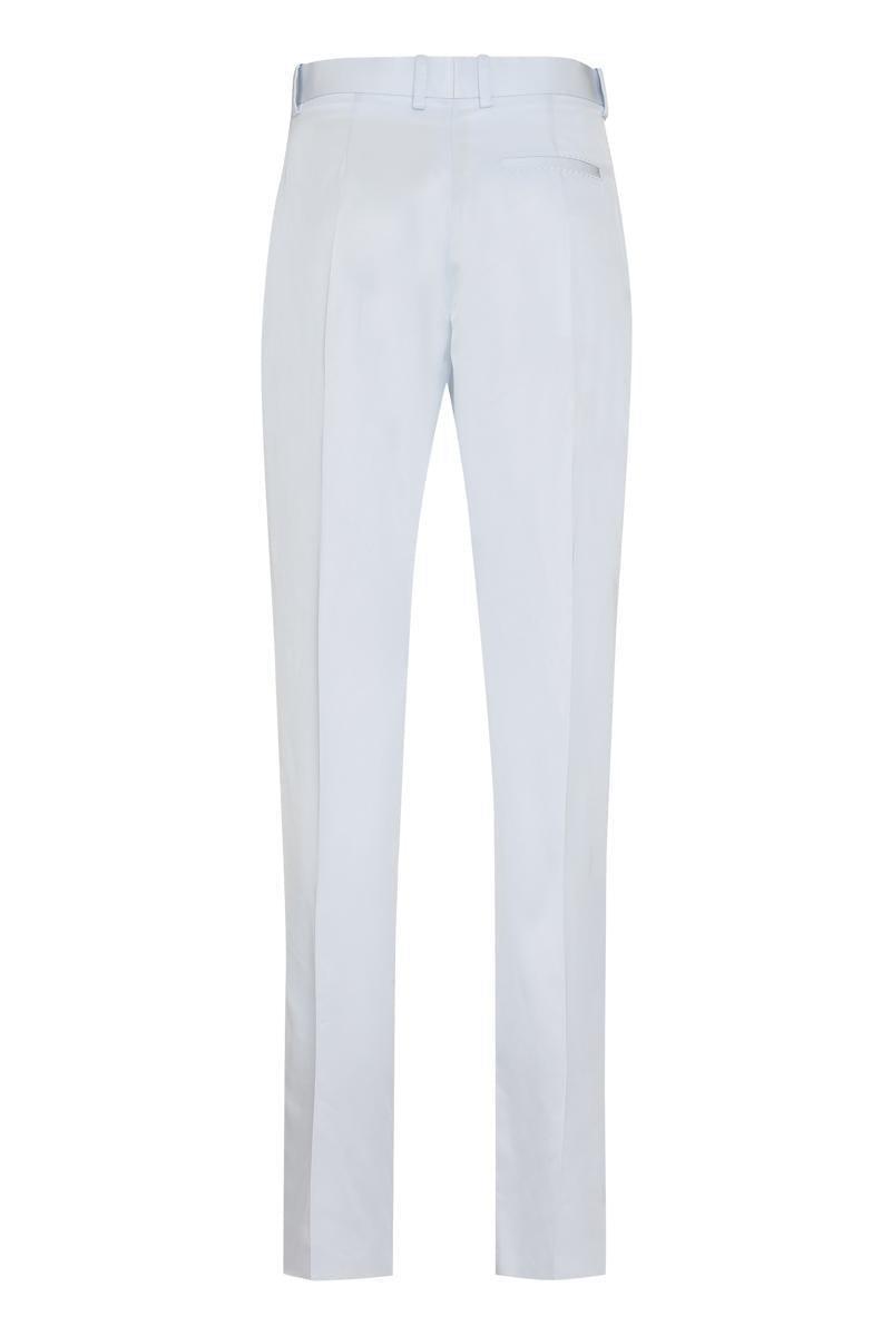 BOTTEGA VENETA Women's Straight-leg Trousers In Turquoise Product Image