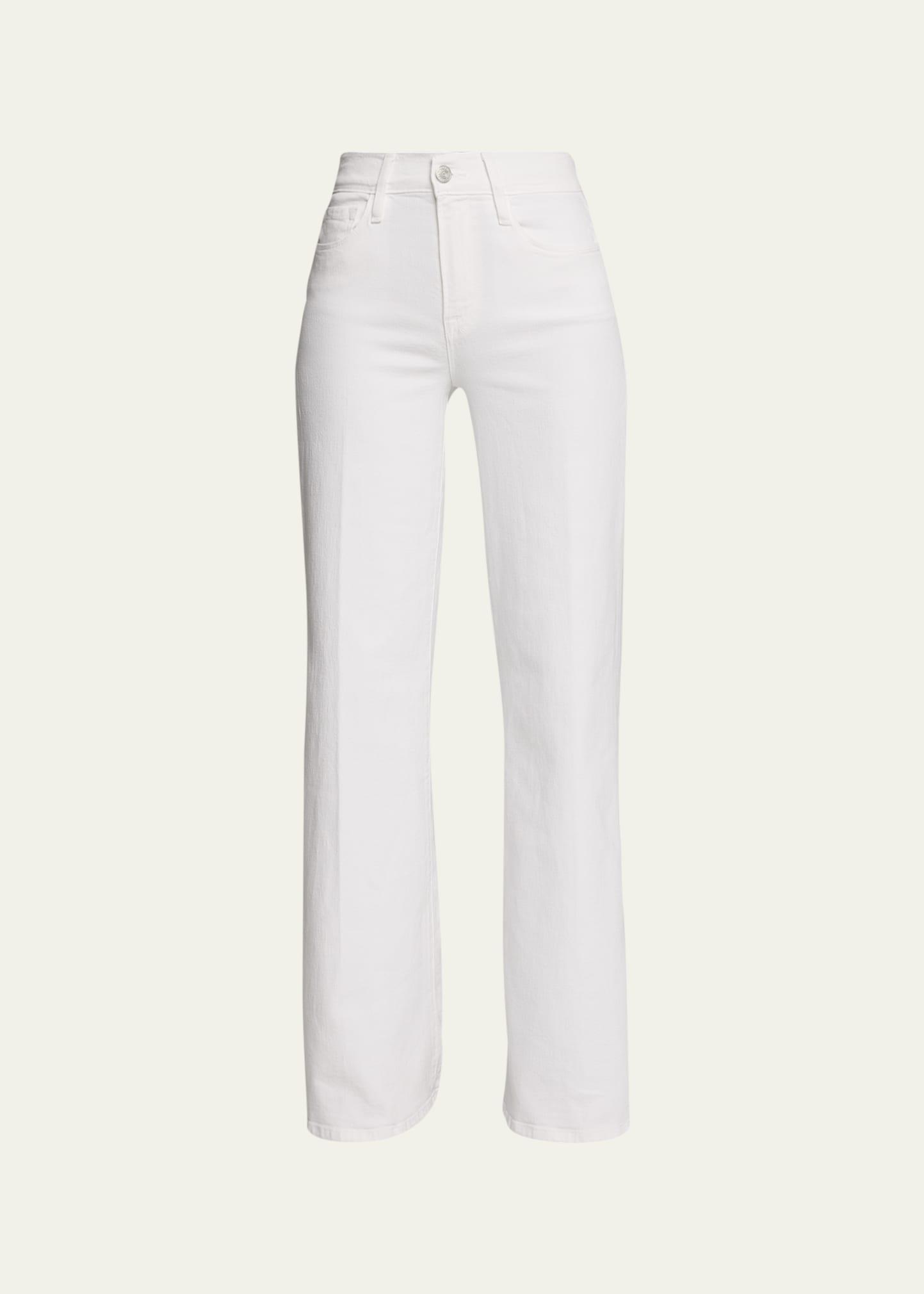 FRAME Le Palazzo Jeans Blanc 27 Product Image