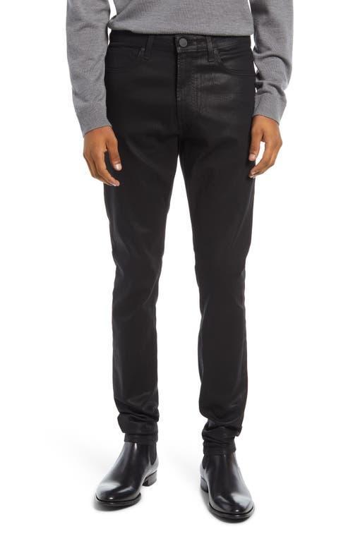 Monfrere Greyson Coated Skinny Fit Jeans in Coated Noir Product Image