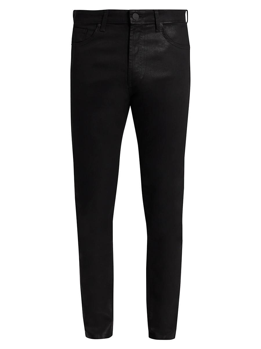 Monfrere Greyson Coated Skinny Fit Jeans in Coated Noir Product Image