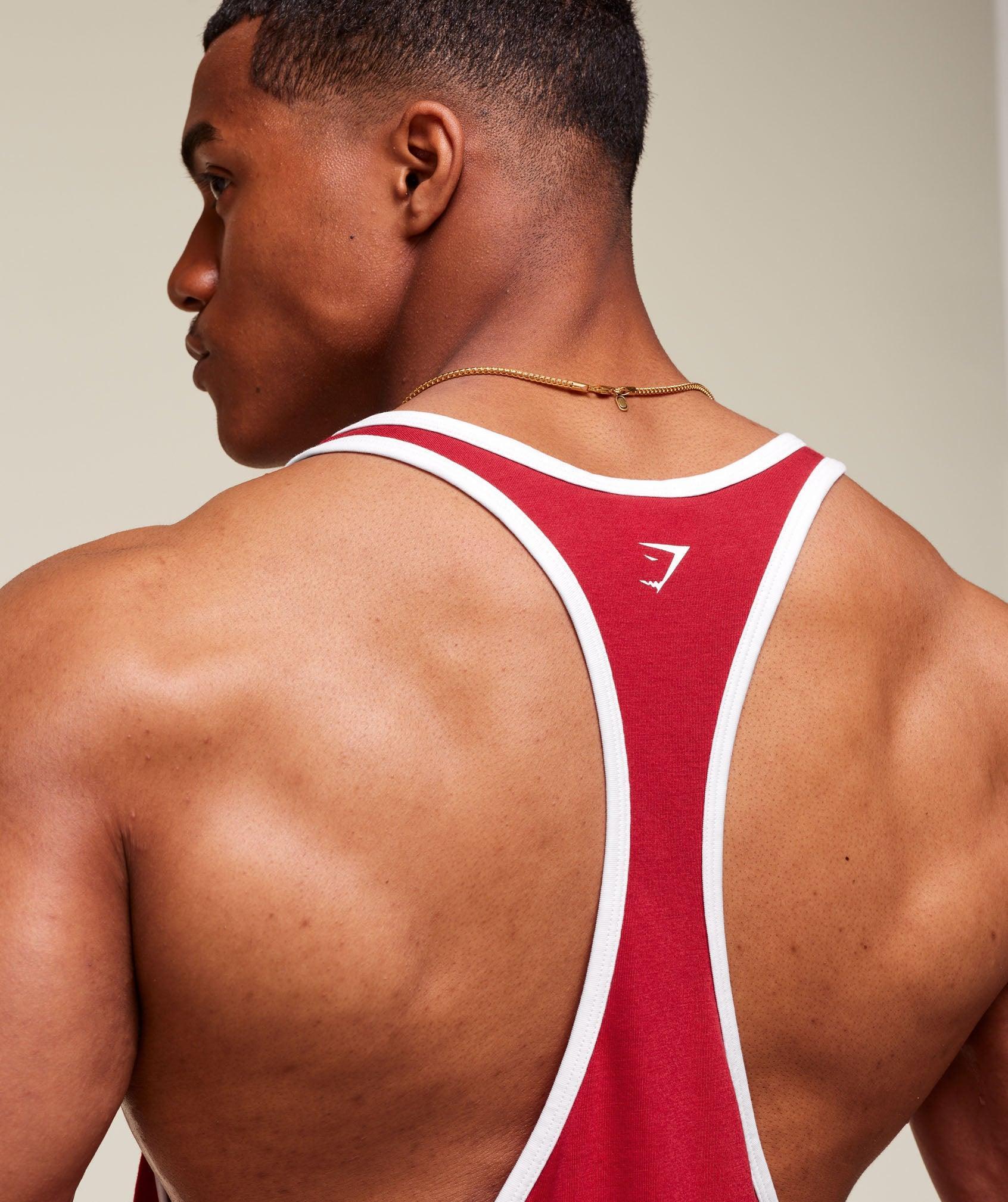 Gymshark GSLC Ringer Stringer - Conditioning Red Male Product Image