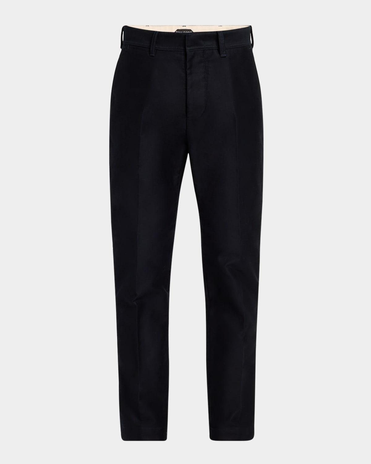 Men's Brushed Cotton-Satin Chino Pants Product Image
