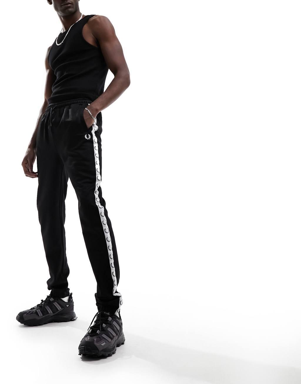 Fred Perry taped track sweatpants Product Image
