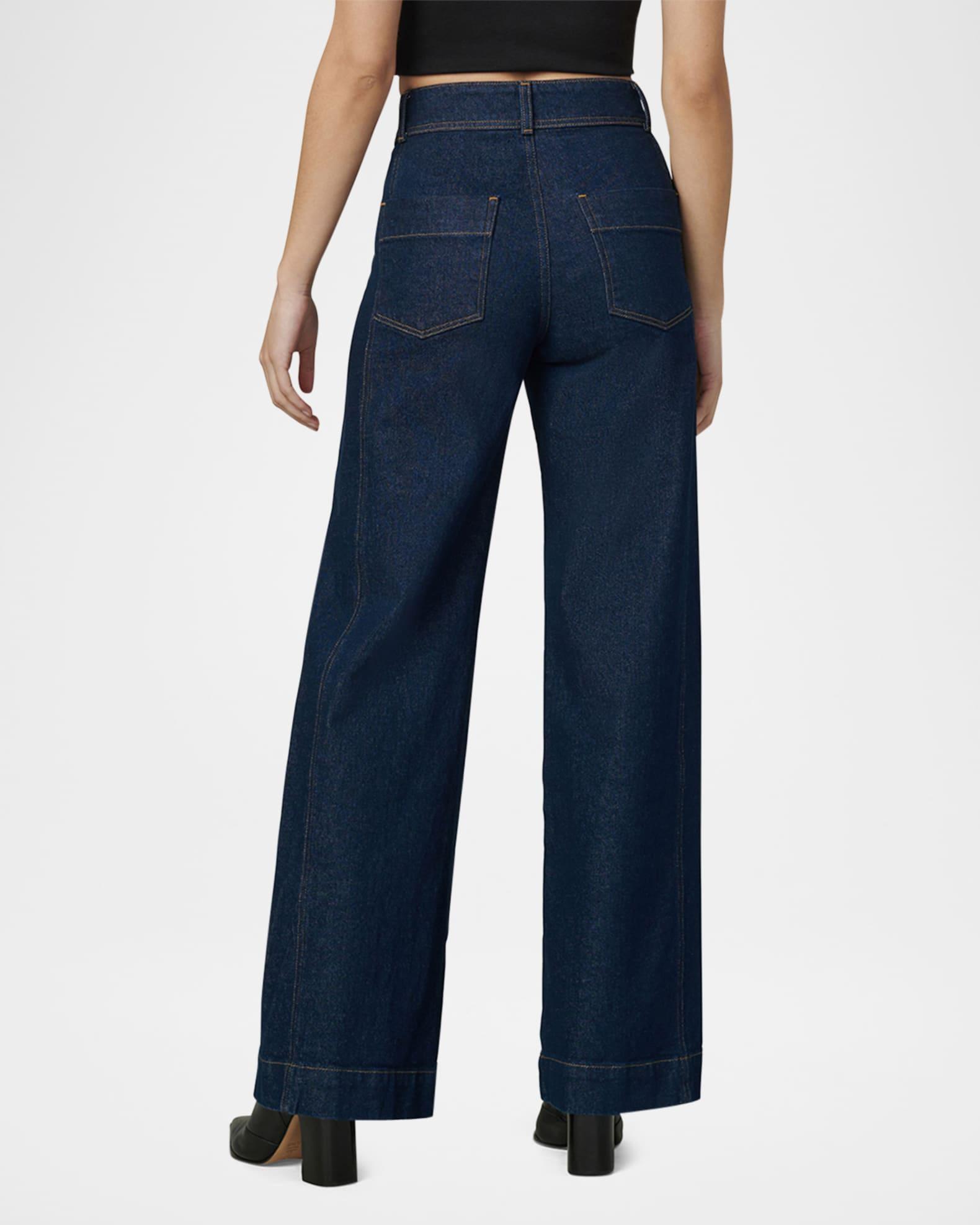 The Seamed Denim Trousers Product Image